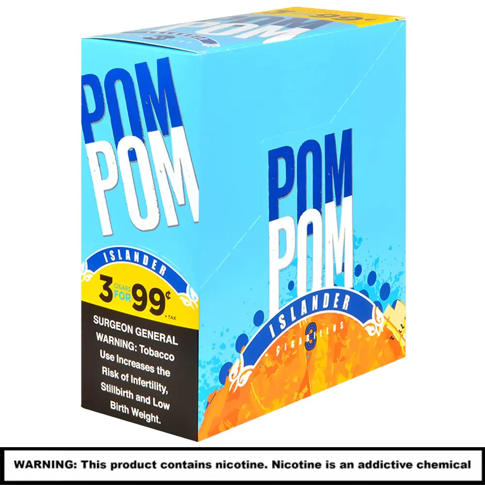 Pom Pom Rolled Cigars (3 For $1.19) | 3 Pack | 15 Count Display | Islander product image