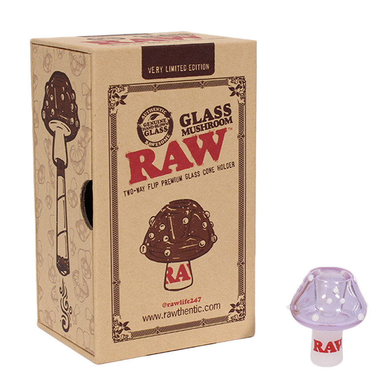 RAW Purple Glass Mushroom Cone Holder product image