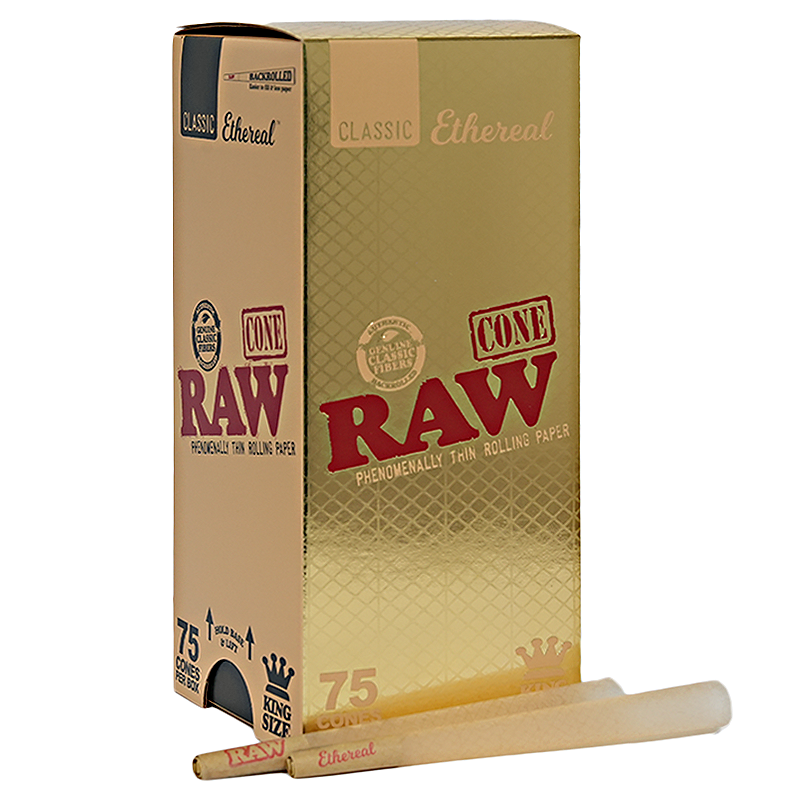 RAW Ethereal Classic Cones | King Size | 75 Count Display  product image