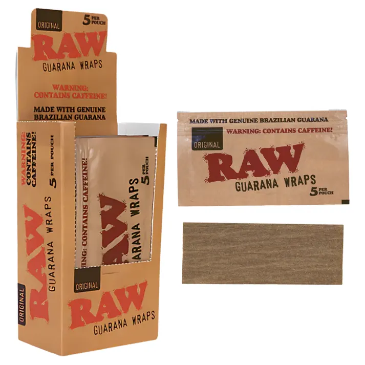 RAW Original Guarana Wraps | 5 Pack | 25 Count Display product image
