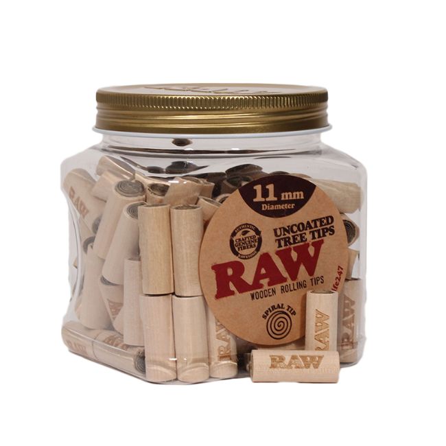 RAW Uncoated Tree Tips | 11mm | 100 Count Jar product image