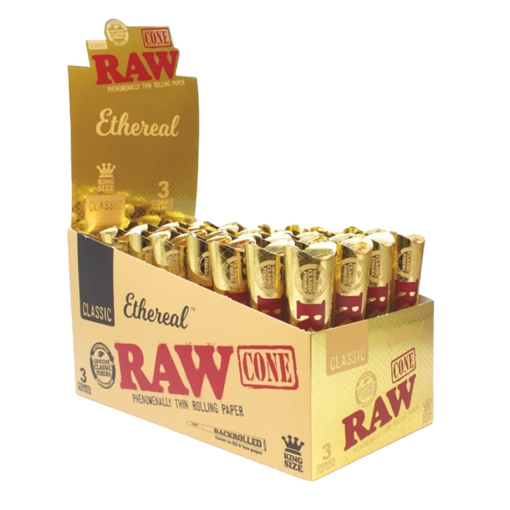 RAW Ethereal Classic Cones | King Size | 3 Pack | 32 Count Display  product image