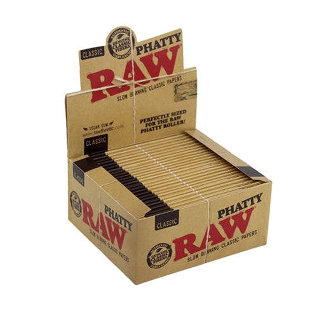 RAW Classic Phatty Slow Burning Papers | 24 Count Display product image