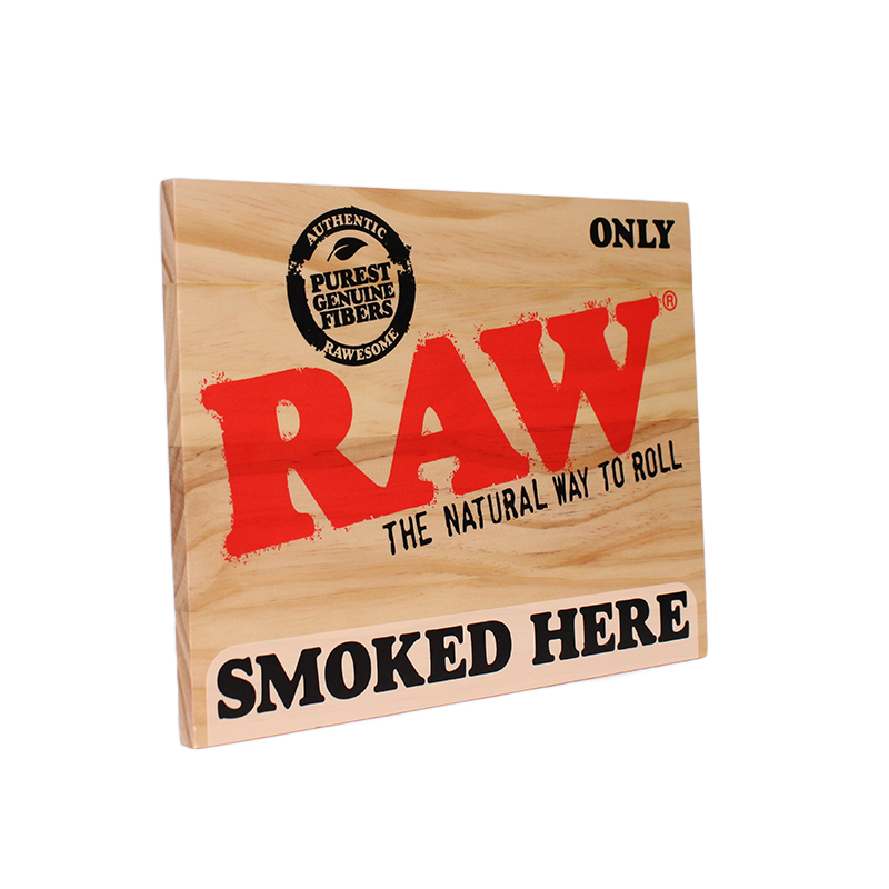 RAW 'Smoked Here' Sign product image