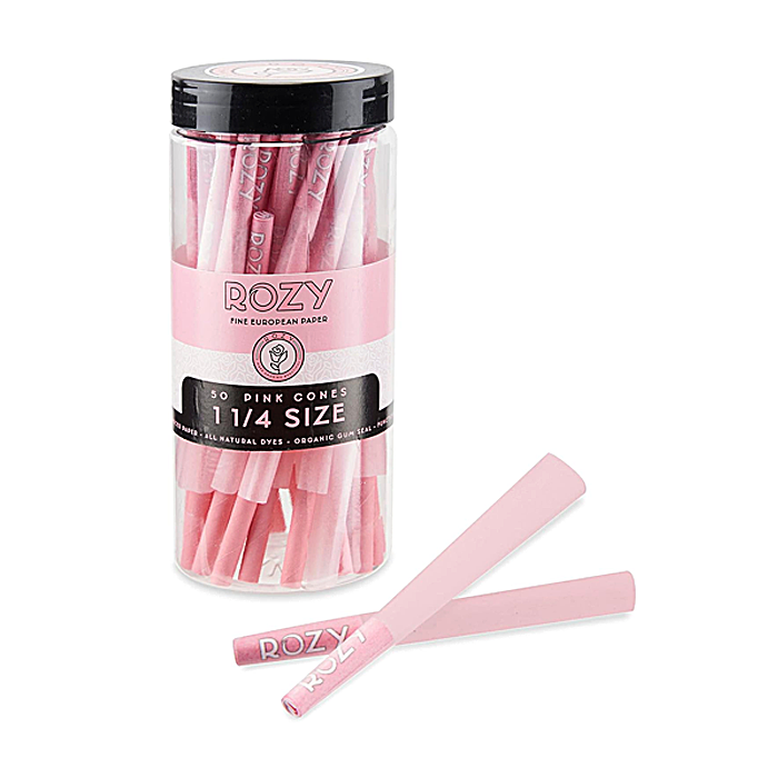 ROZY European Paper Pink Cones | 1 1/4 Size | 50 Count Jar product image