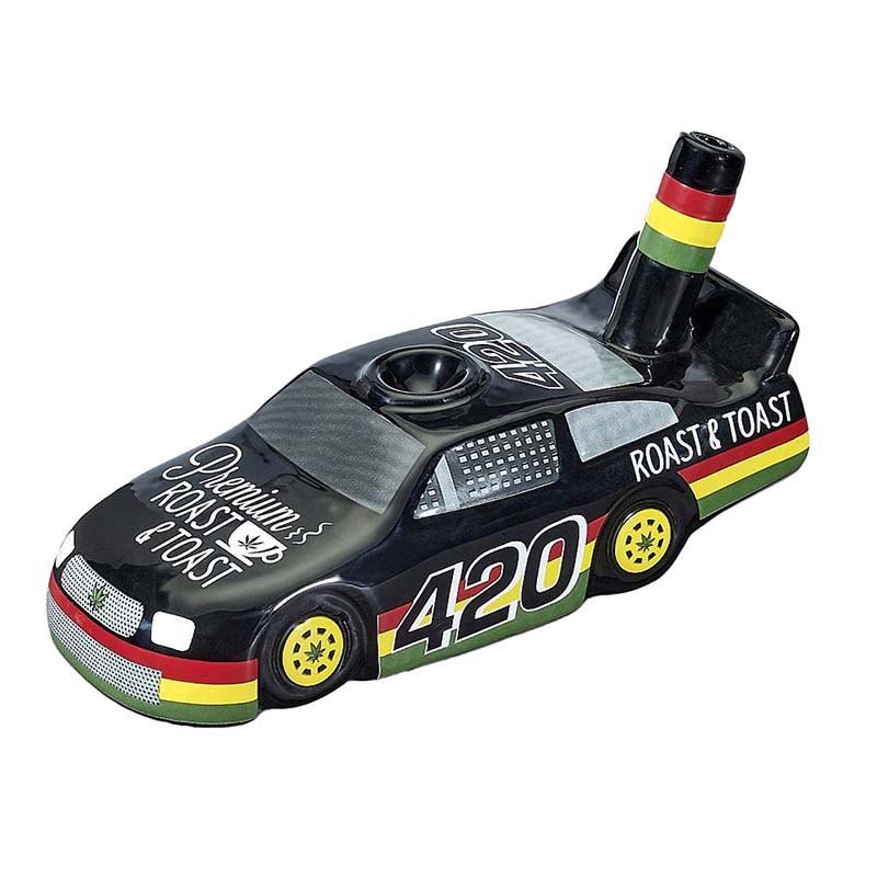 Ceramic Race Car Waterpipe (82553) | 8 inch  product image