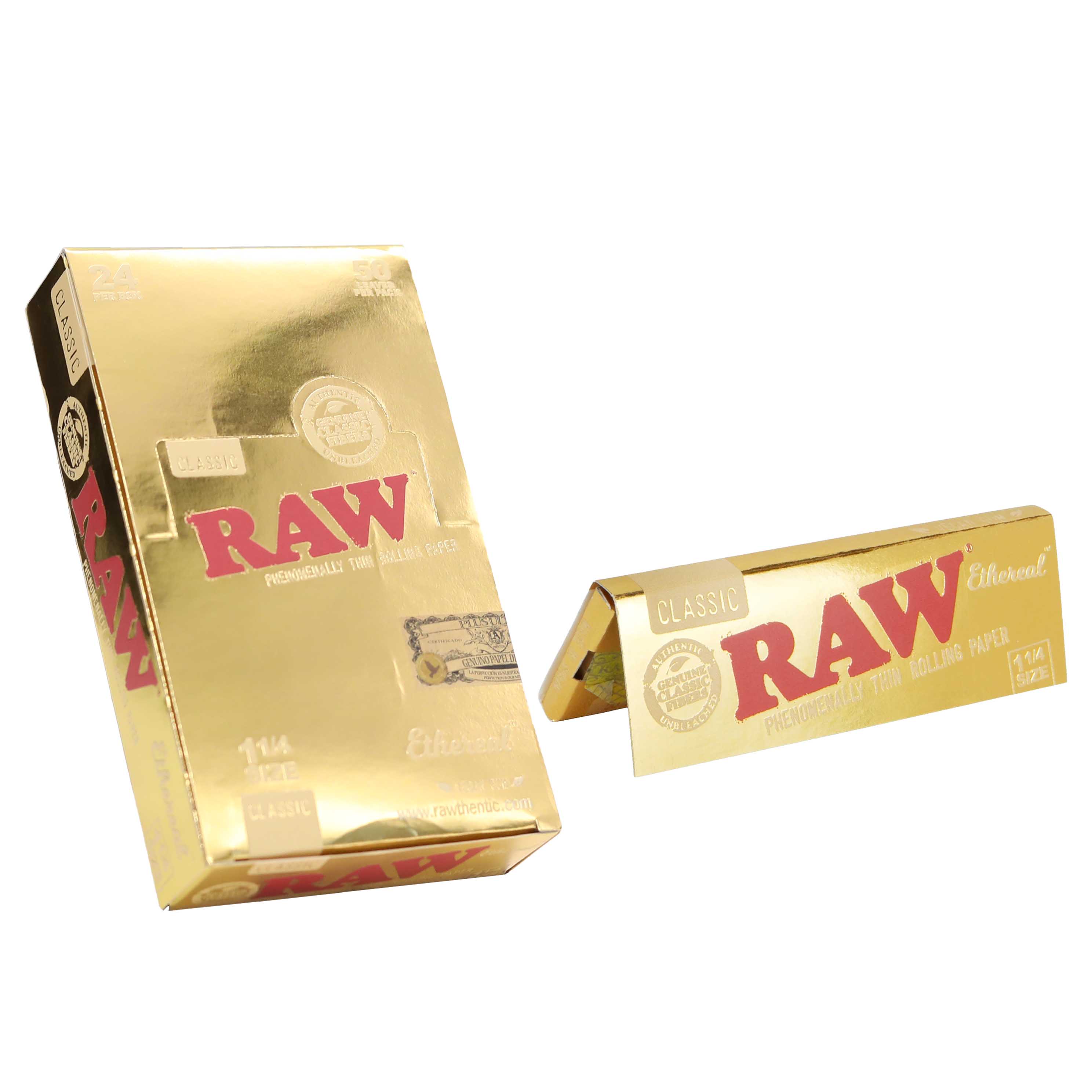 RAW Ethereal Rolling Paper | 1 1/4 | 24 Count Display product image