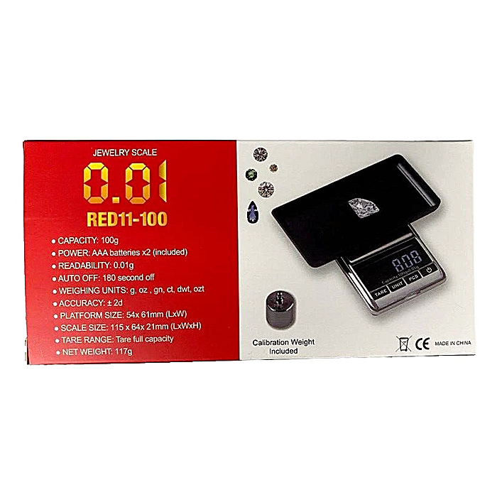 Red Jewelry Scale (RED11-100) | 100x0.01g product image