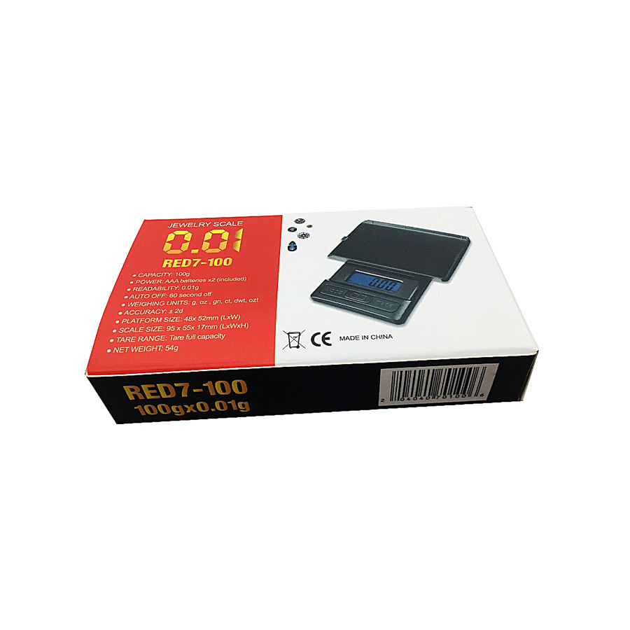 Red Jewelry Scale (RED7-100) | 100x0.01g product image