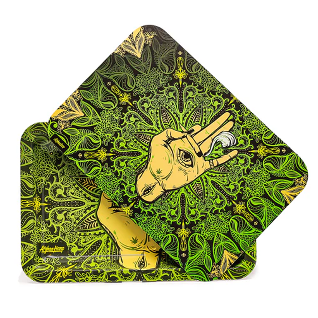 Hipster Magnetic Metal Rolling Tray | Medium | Assorted Designs product image