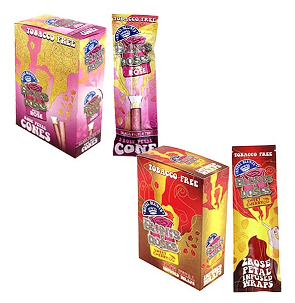Royal Blunts Rose Petal Infused Cones With Glass Tips (Tobacco Free) | 10 Count Display product image
