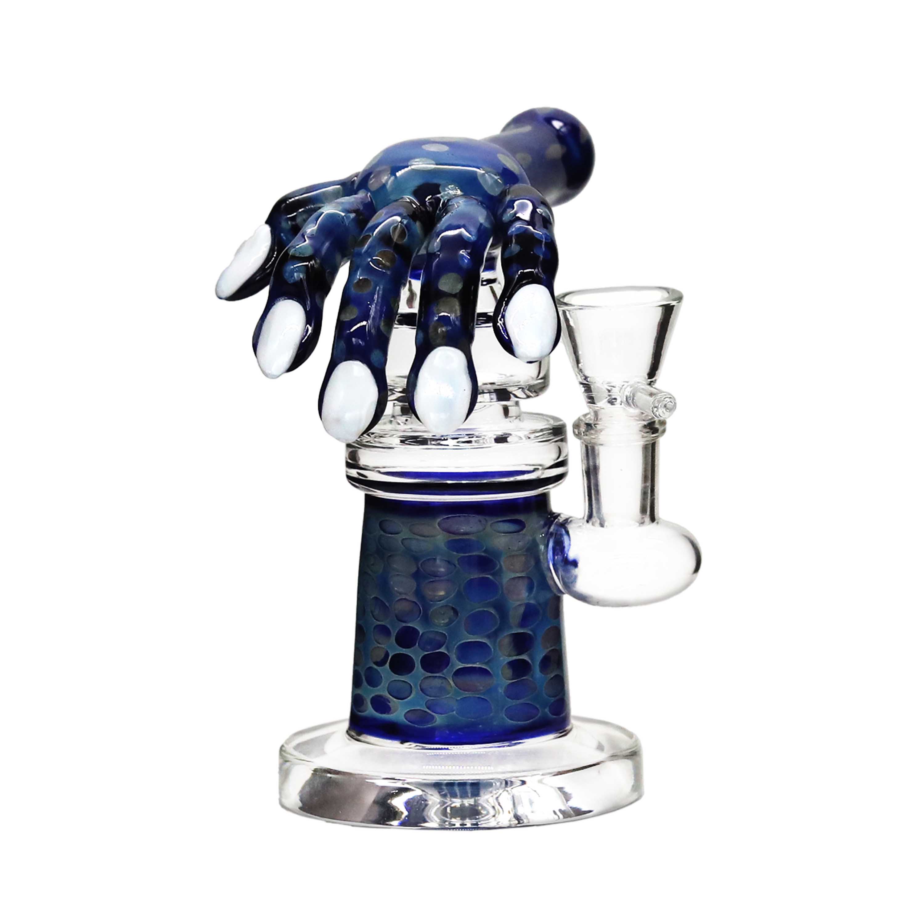 Dotted Design Palm Mini Waterpipe (SB-1506) | 8 inch | Assorted Colors product image