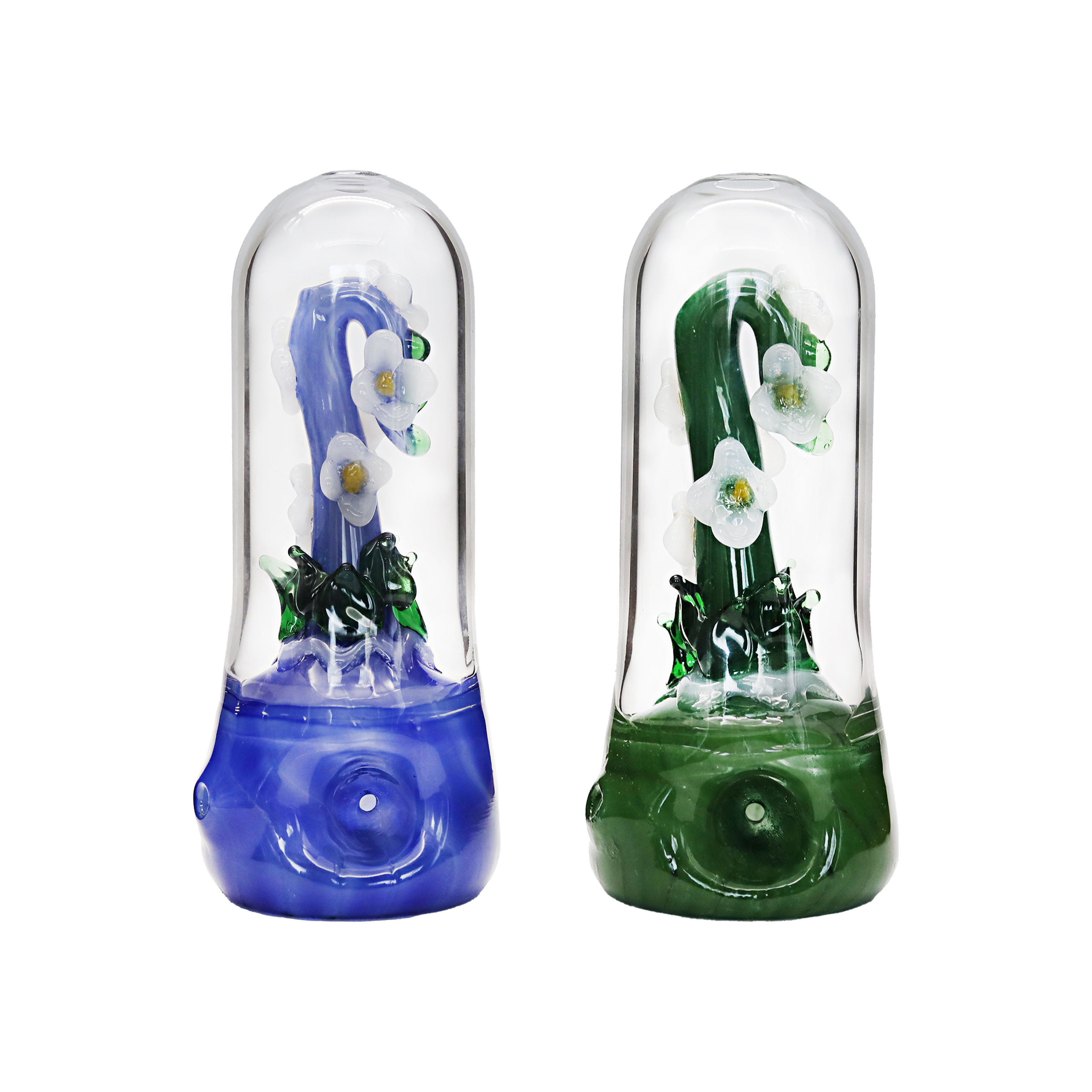 Flower Implosion Steam Roller Handpipe (SB-2876) | 6 inch | Assorted Colors product image