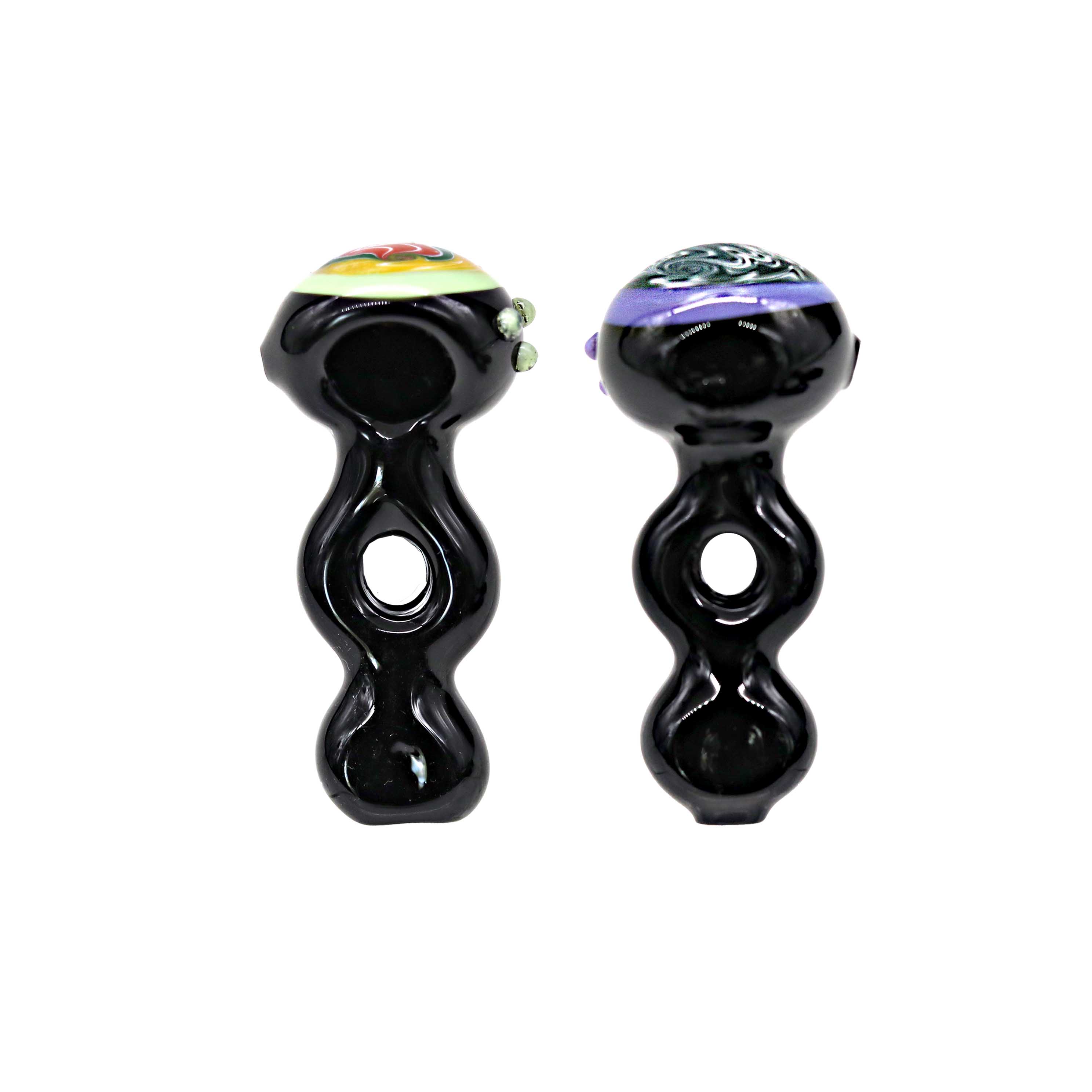Slime Color Donut with Reverse Artwork Handpipe (SB-4015) | 3.5 inch product image