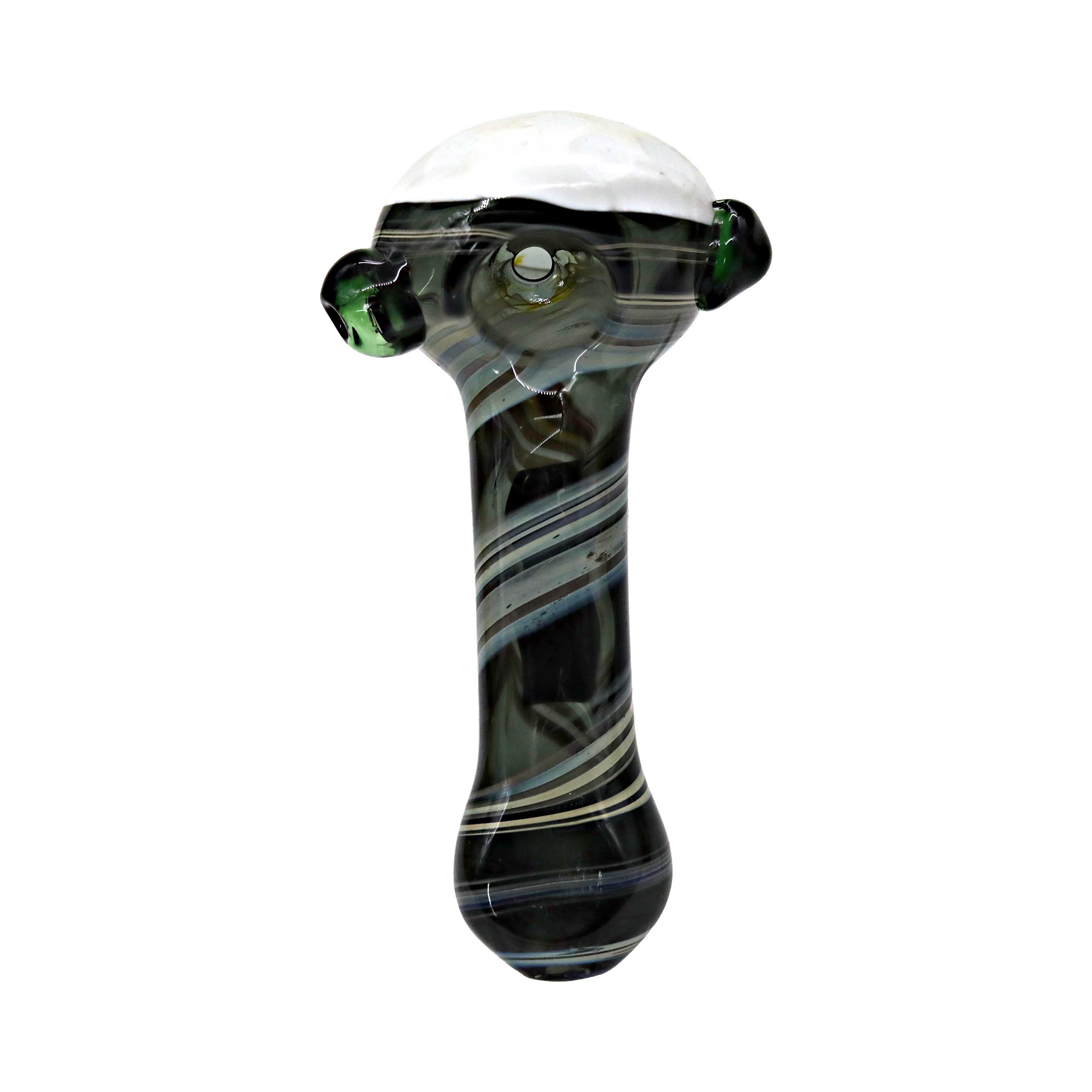 Honeycomb Handpipe with Black and White Tube (SB-3678) | 3.5 inch product image