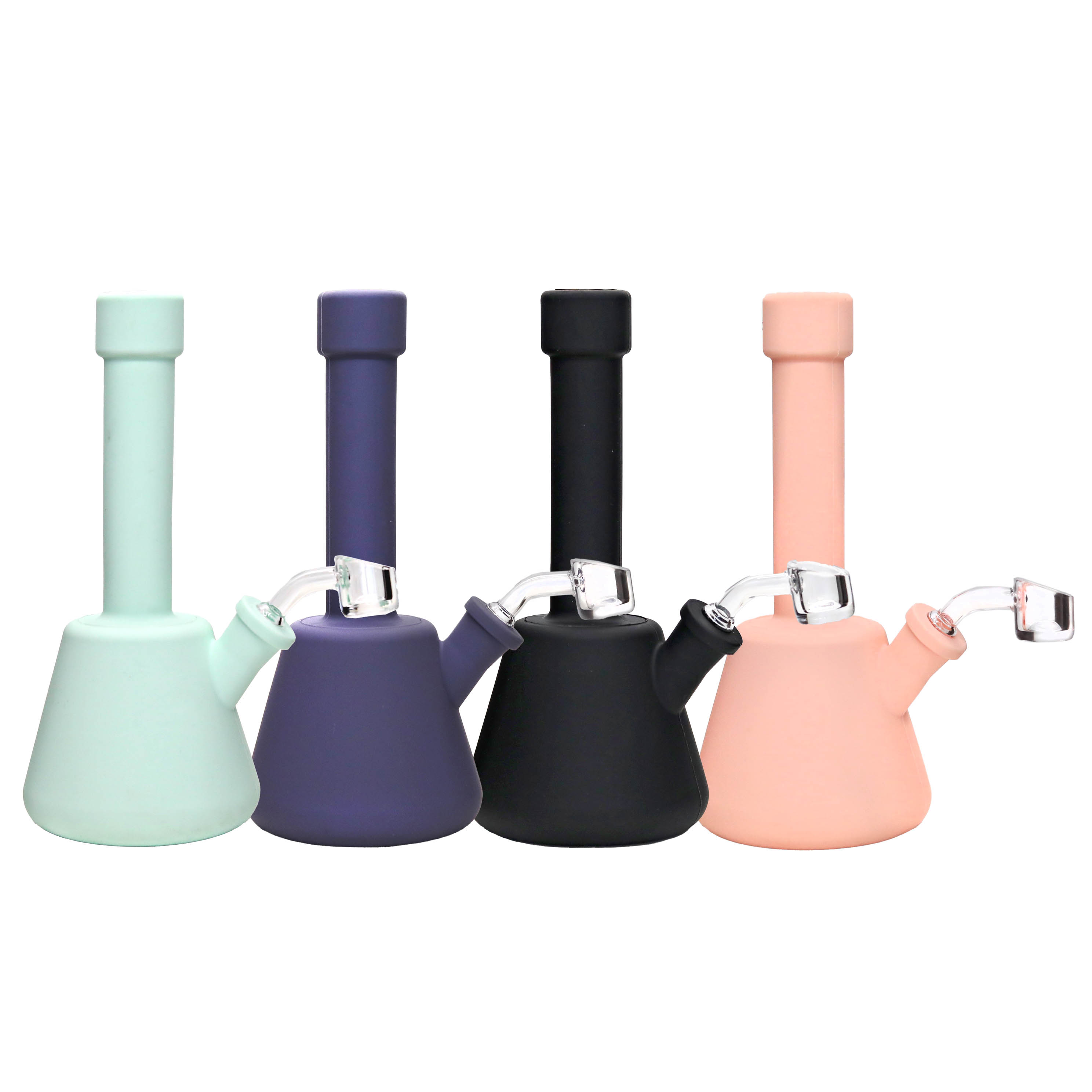 SILO GLASS Bell Shaped Silicone Waterpipe (SILO-135) | 8 inch | Assorted Colors product image