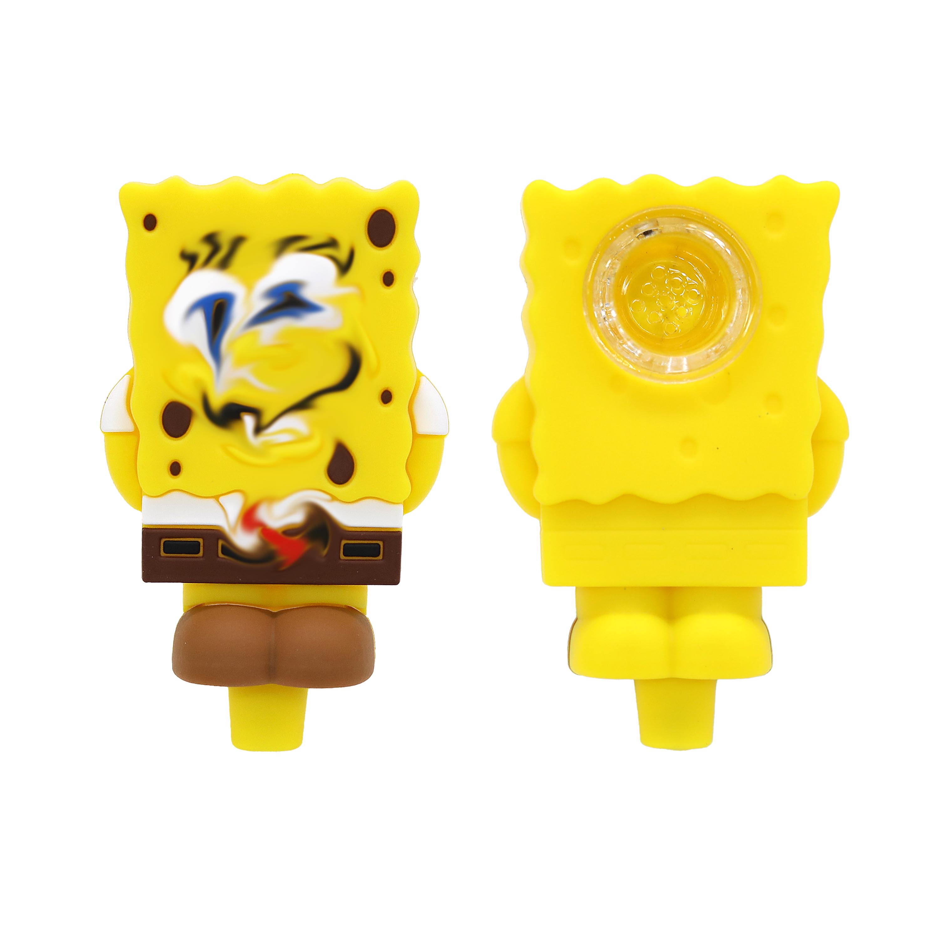 Yellow Dude Silicone Handpipe (SL5055) | 4 inch  product image