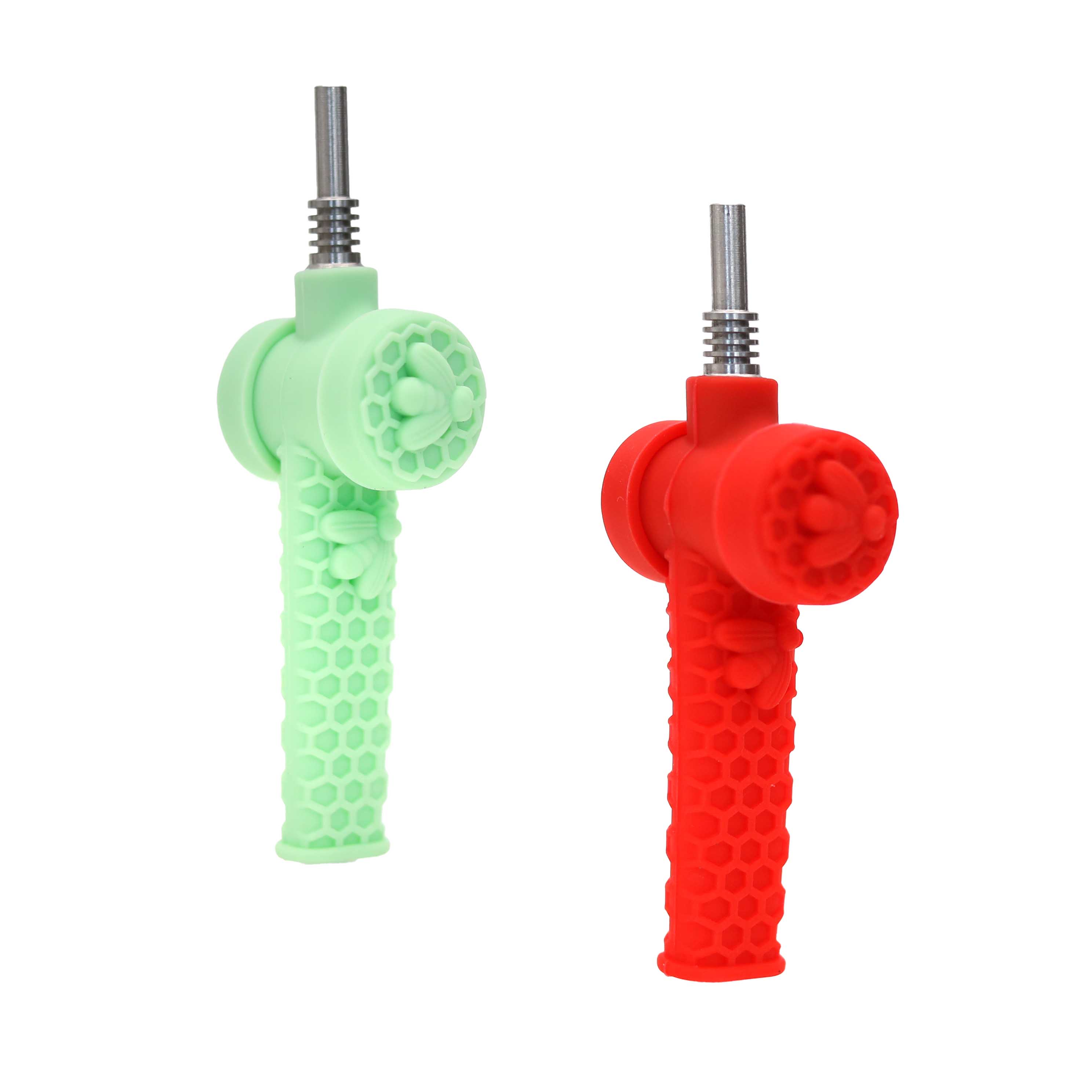 Honeycomb Duo Wax Silicone Herb Bowl (SL5026) | 10mm to 14mm | Assorted Colors product image