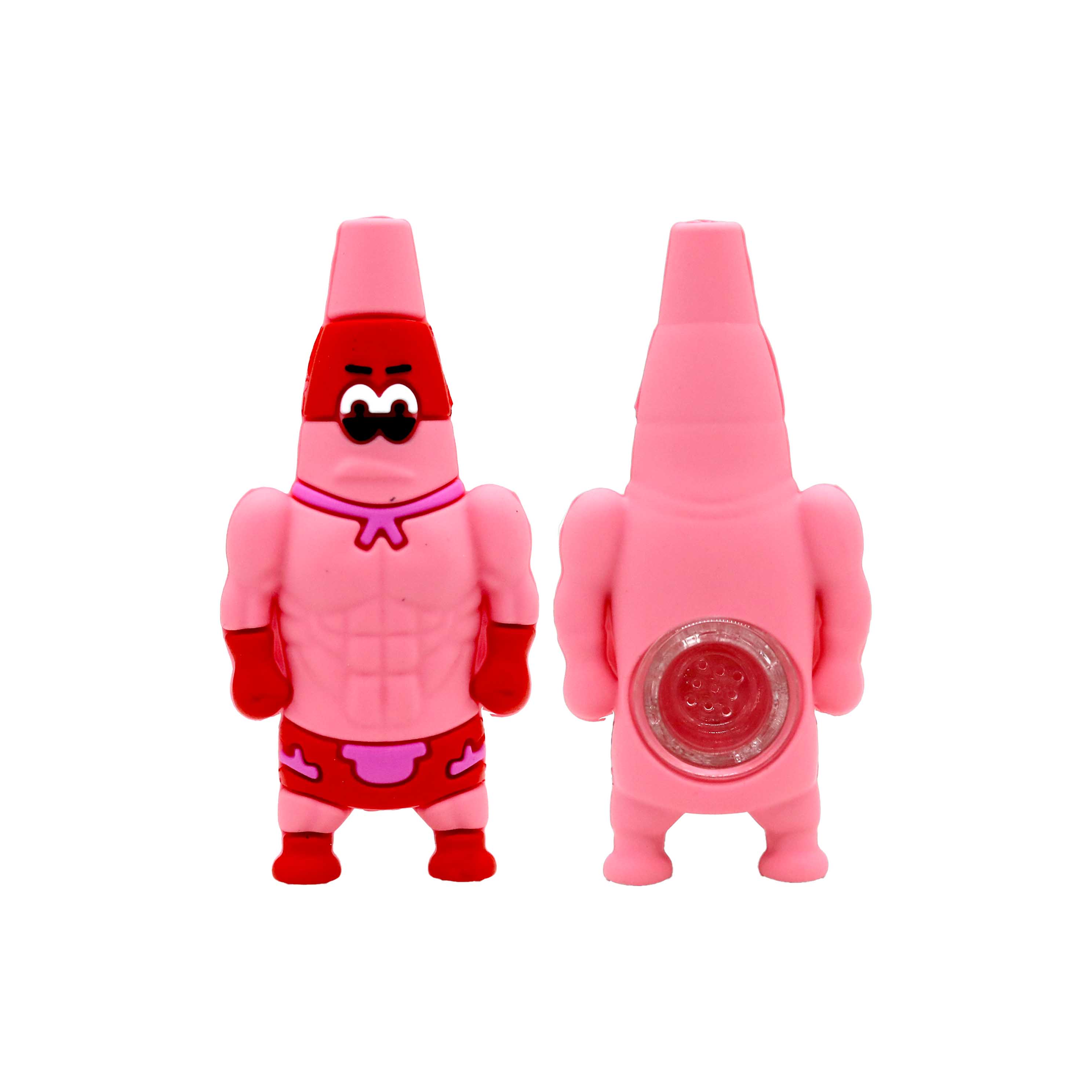 Pink Dude Silicone Handpipe (SL-5054) | 5 inch product image