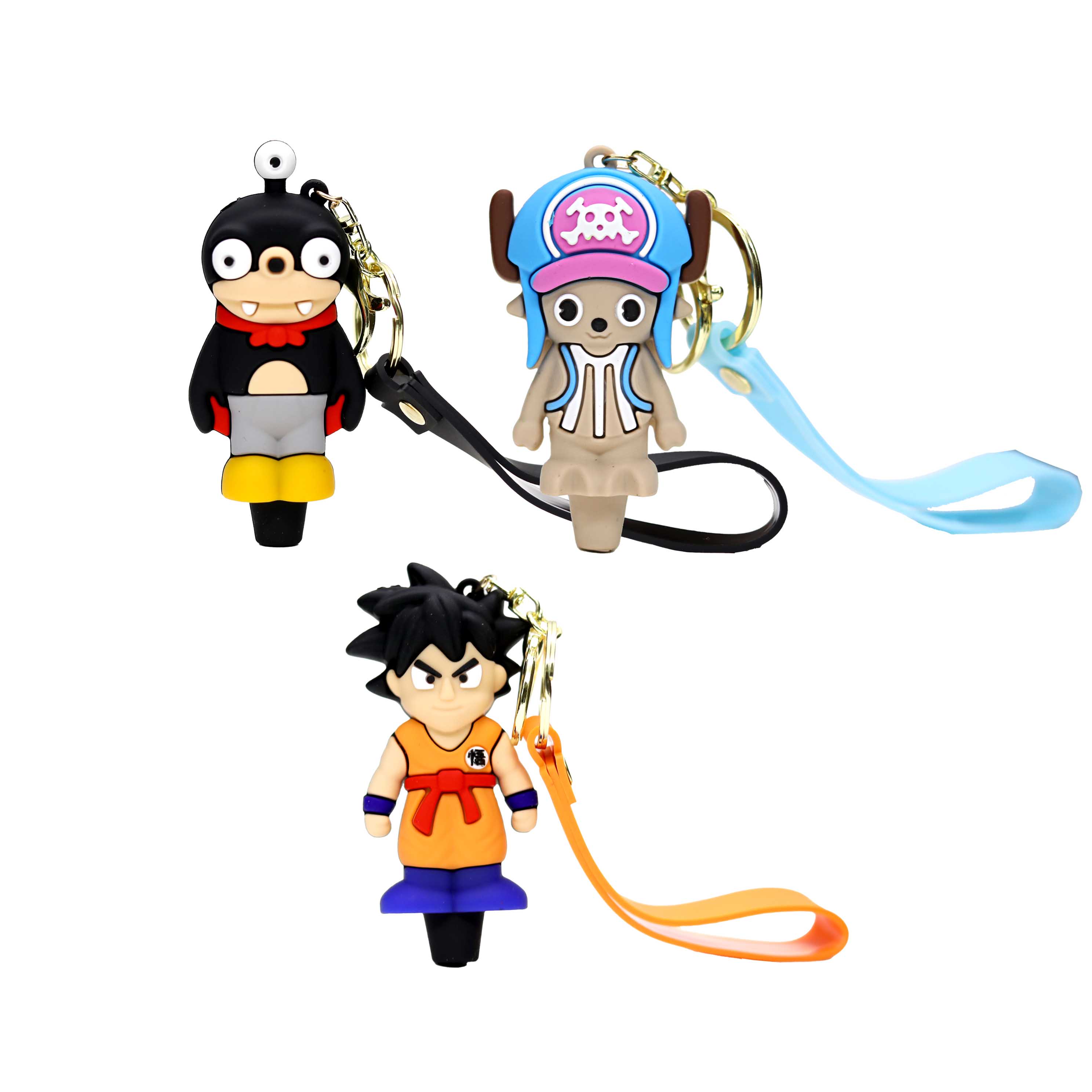 Girl Key Chain Silicone Handpipe (SL5067) | 3 inch | Assorted Colors product image