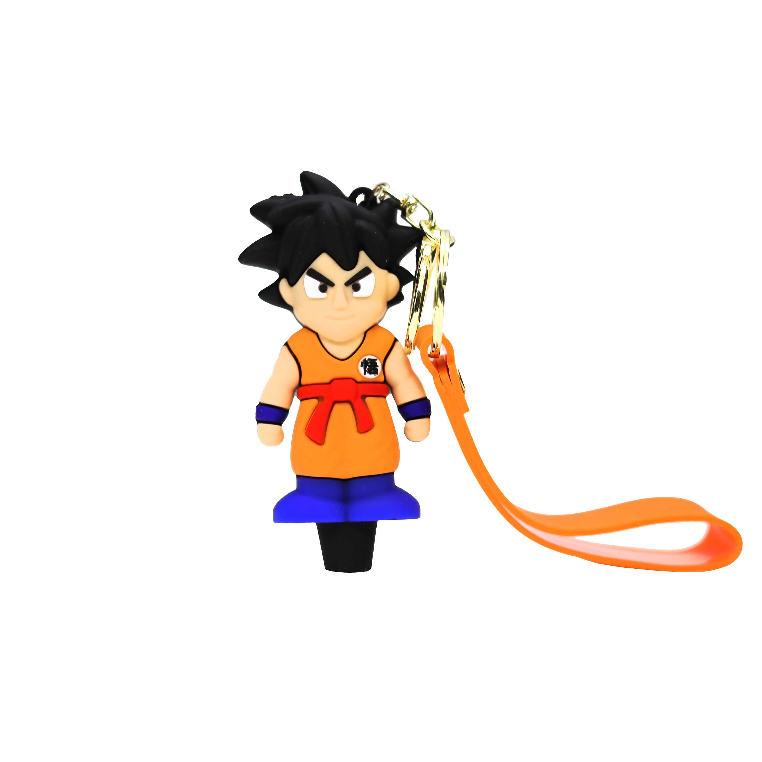 Black Hair Ninja Key Chain Silicone Handpipe (SL5068) | 3 inch | Assorted Colors product image