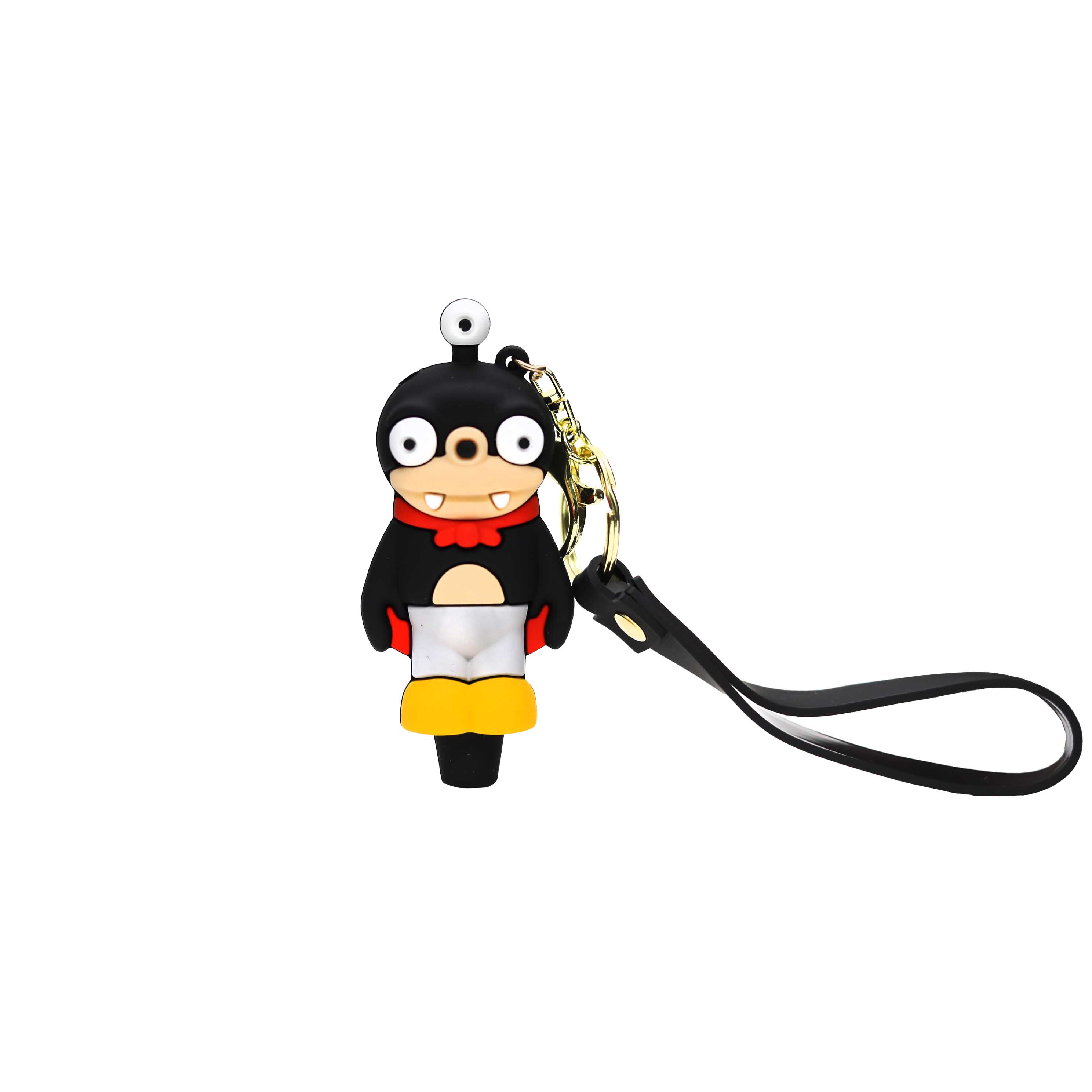 Black Seal Key Chain Silicone Handpipe (SL5071) | 3 inch | Assorted Colors product image
