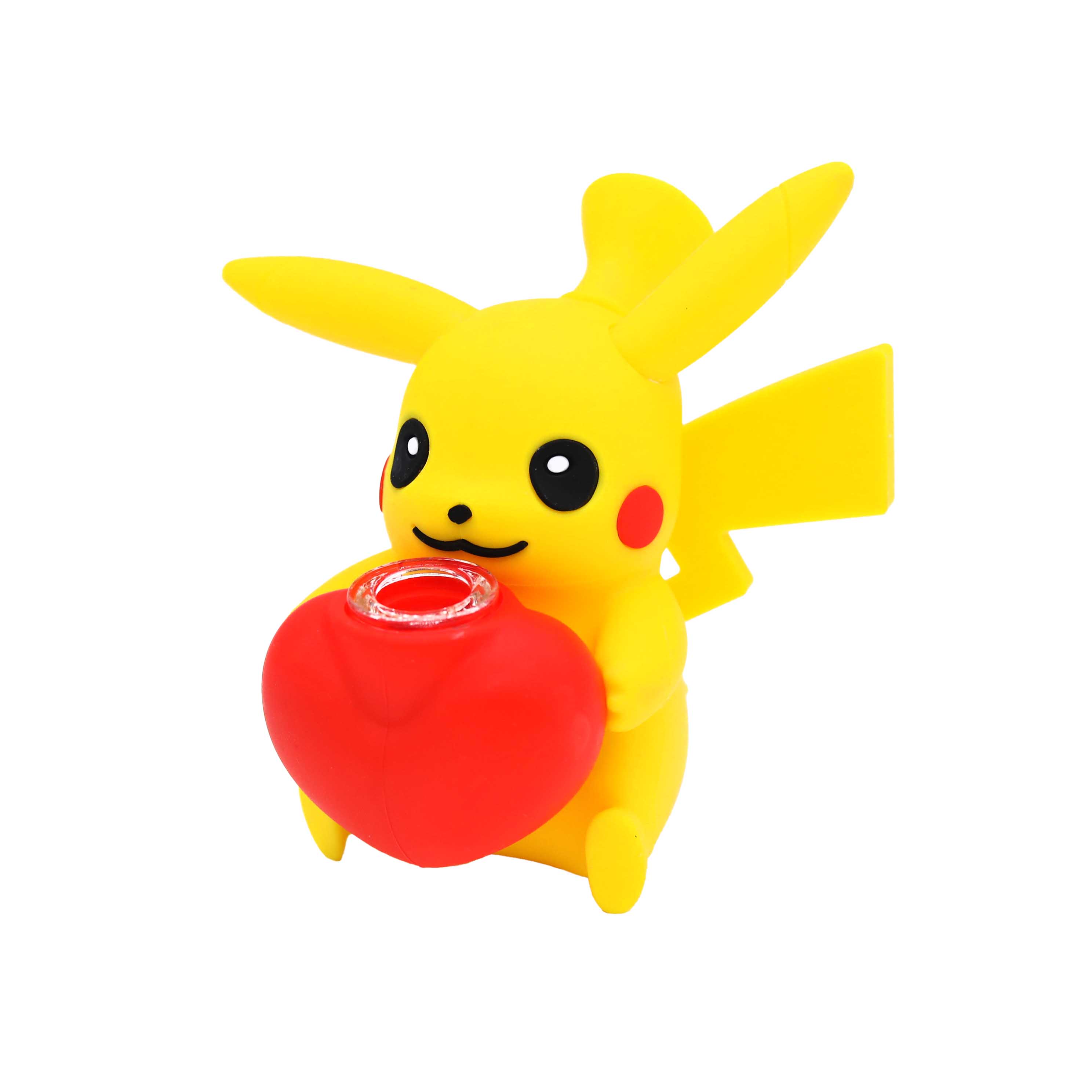 Pika With Heart Silicone Waterpipe (SL5078) | 7 inch product image