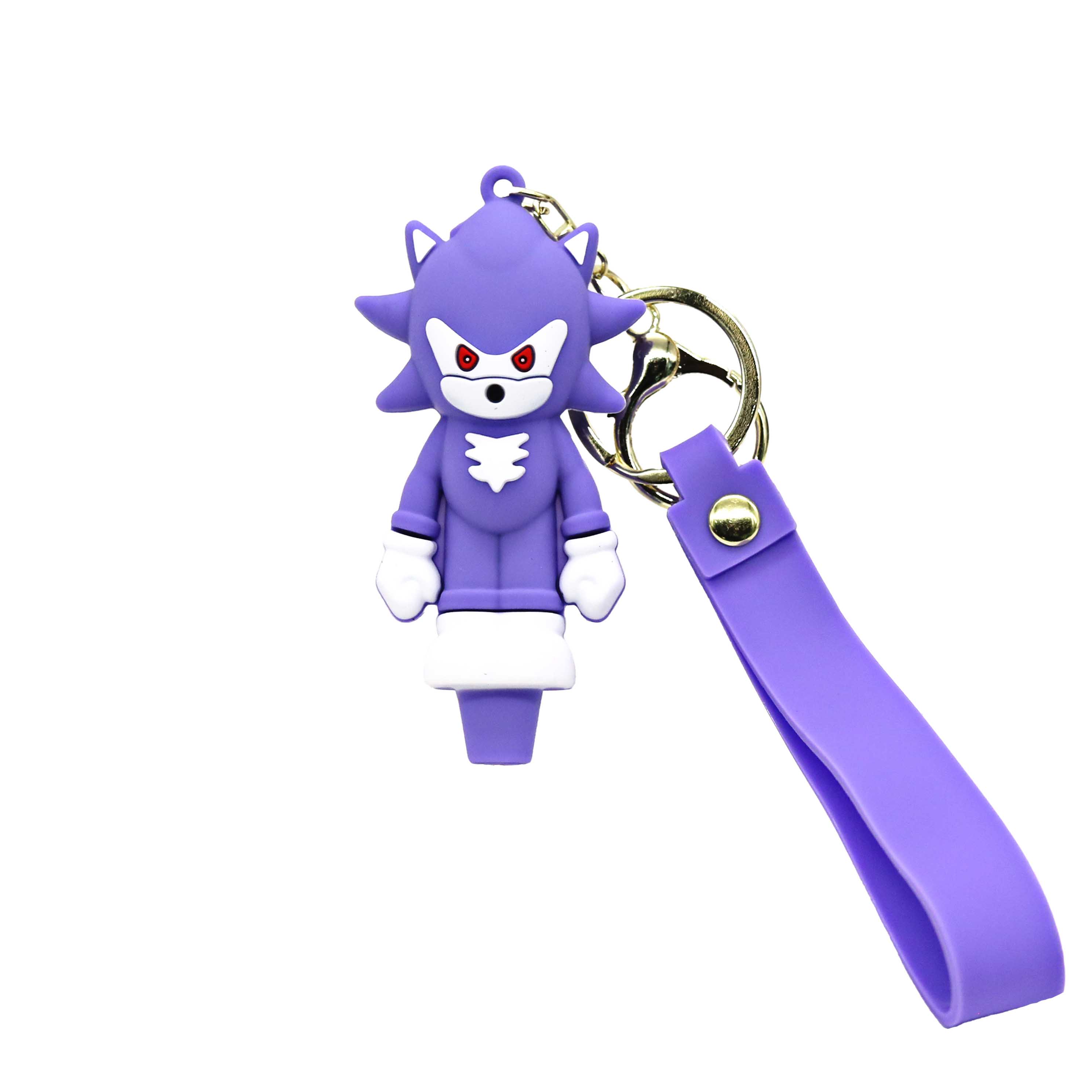 Purple Fur Guy Key Chain Silicone Handpipe (SL5077) | 3 inch | Assorted Colors product image