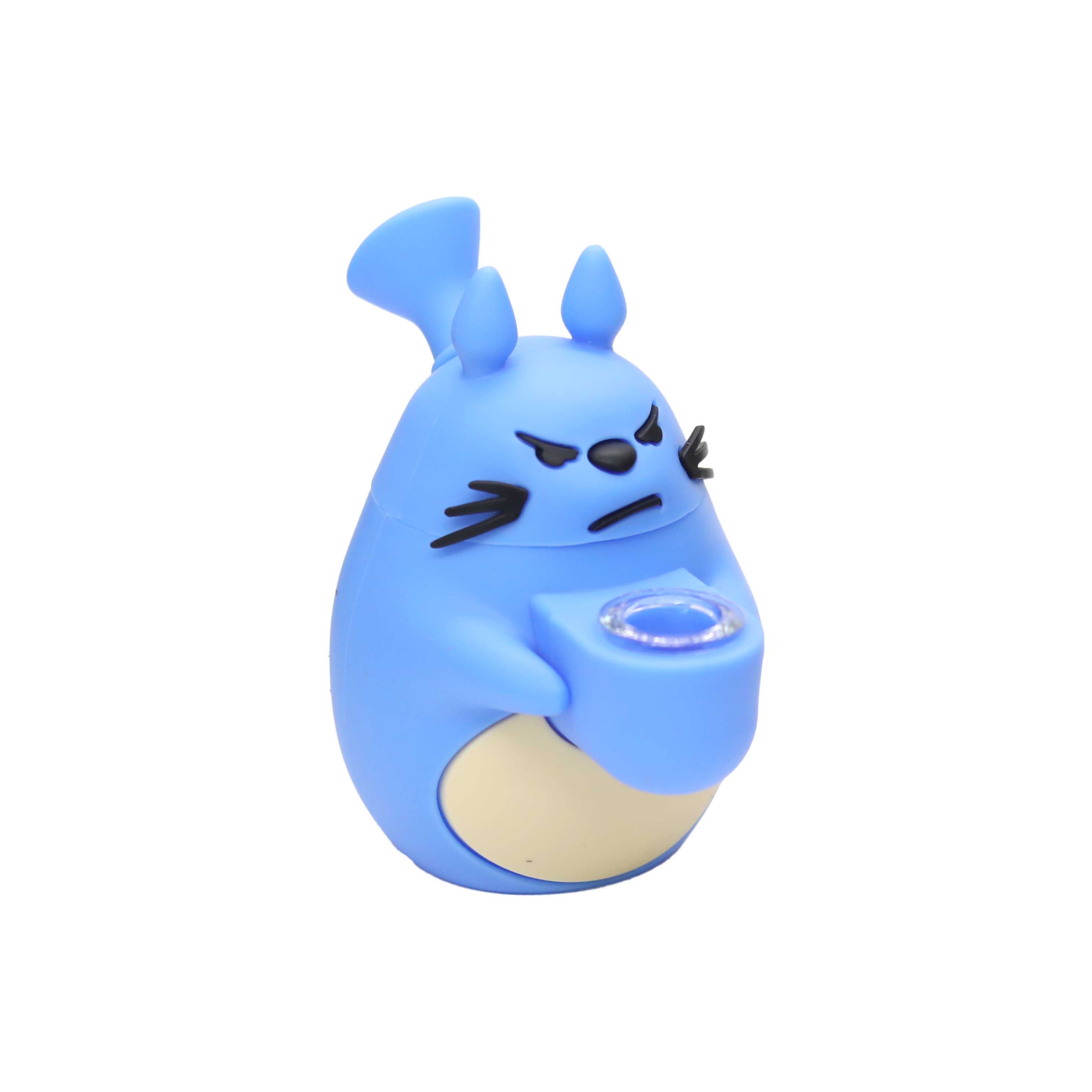 Blue Chubby Animal Silicone Waterpipe (SL5085) | 7 inch product image