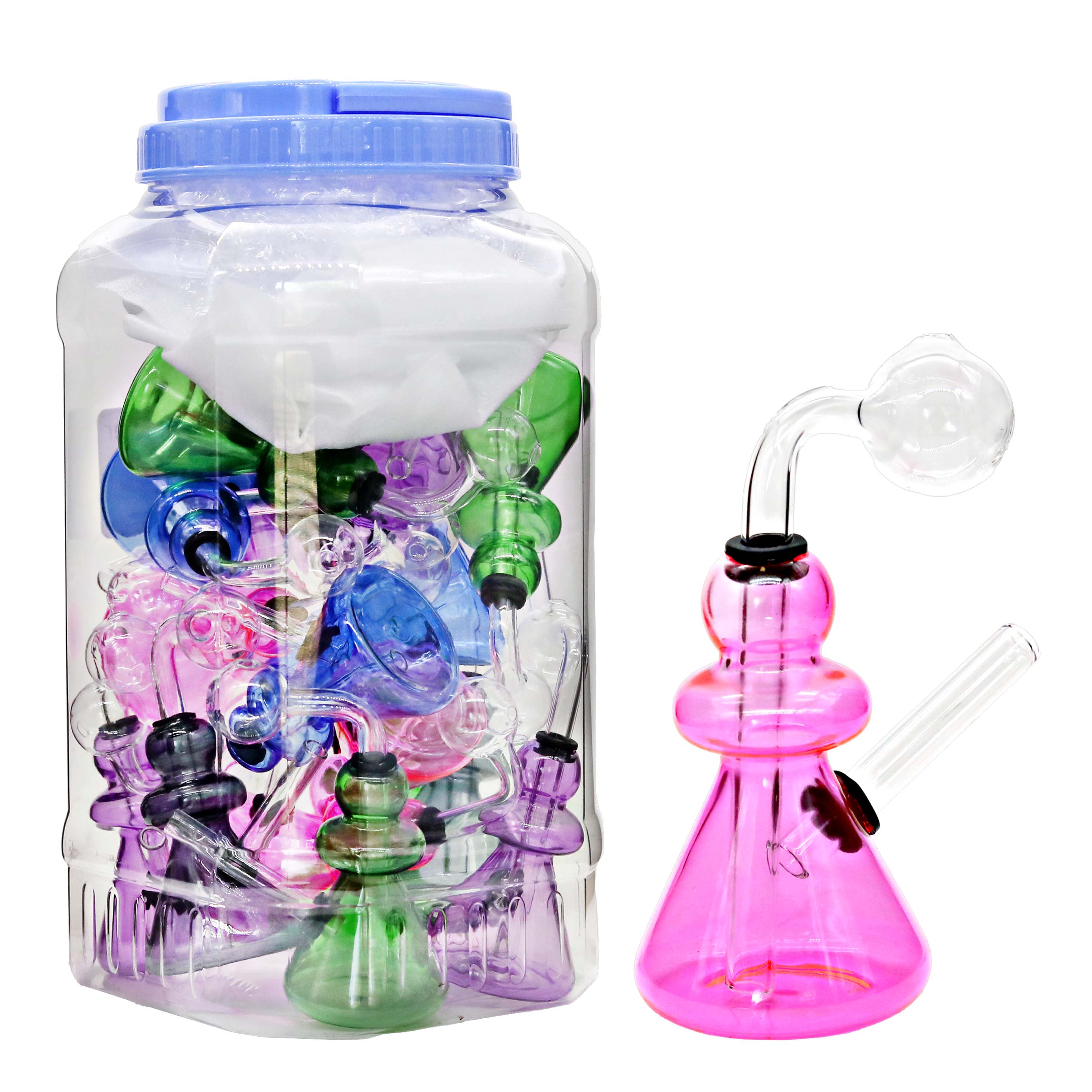 Floroscent Colored Fancy Sniffer OB Waterpipe (SN515CL) | 5 inch | 18 Count Display product image