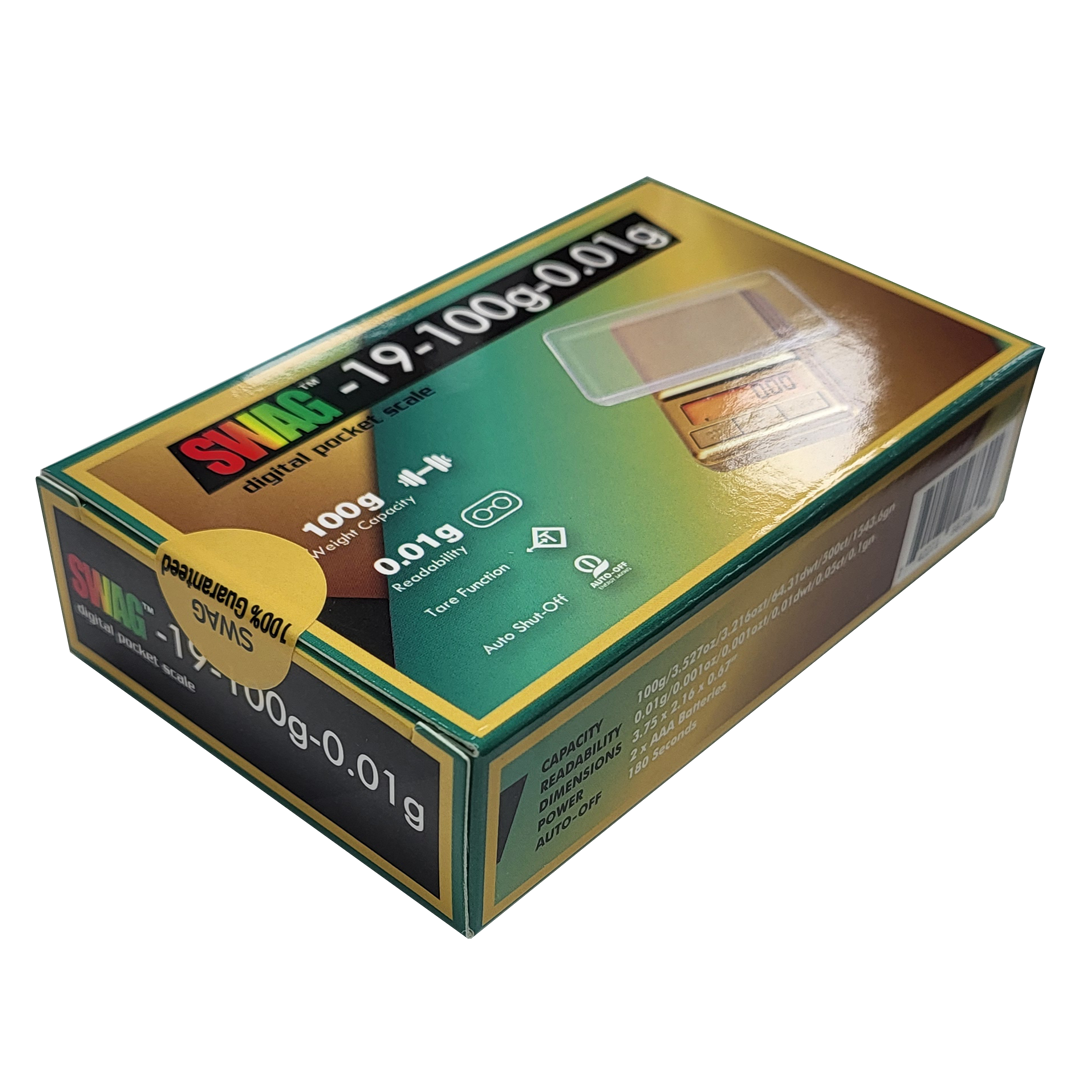 SWAG Digital Pocket Scale | 19-100x0.1 Grams | Gold product image
