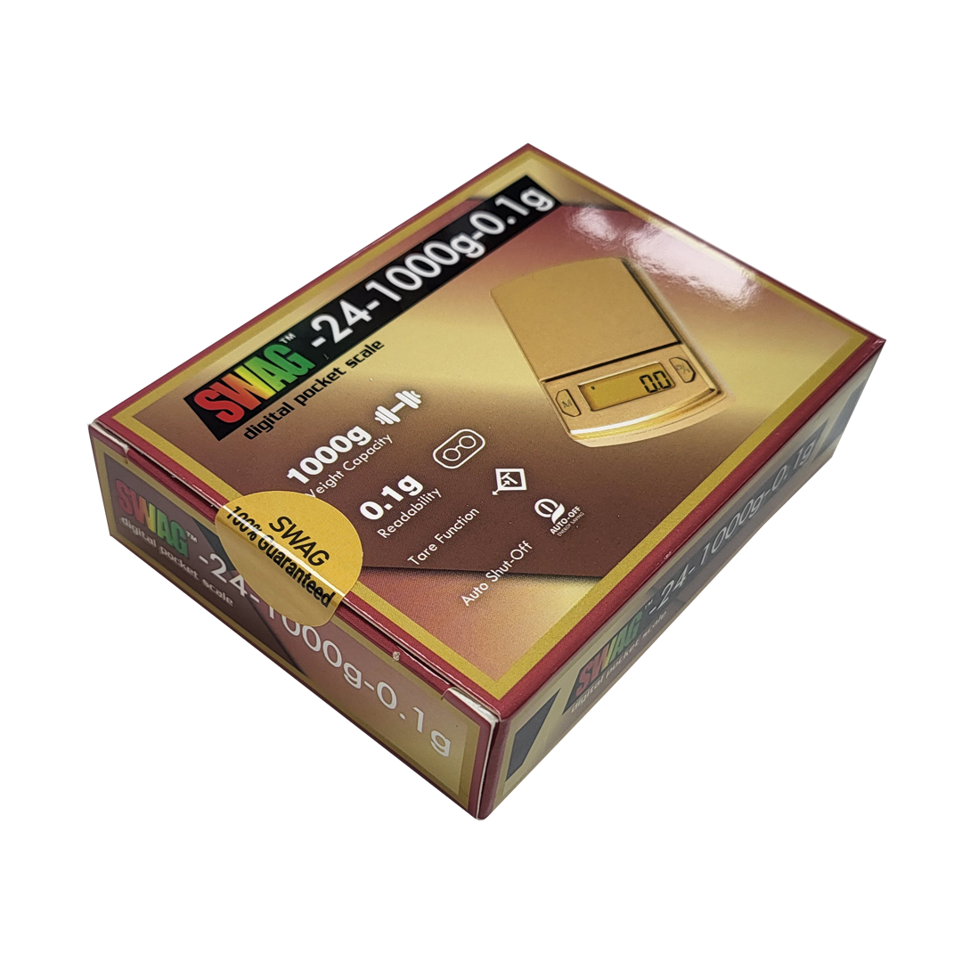 SWAG Digital Pocket Scale | 24-1000x0.1 Grams | Gold product image