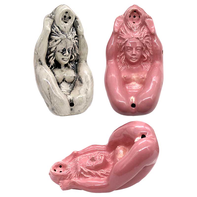 Sexy Lady Ceramic Waterpipe | 11 inch | Assorted Colors - image 2 of 2