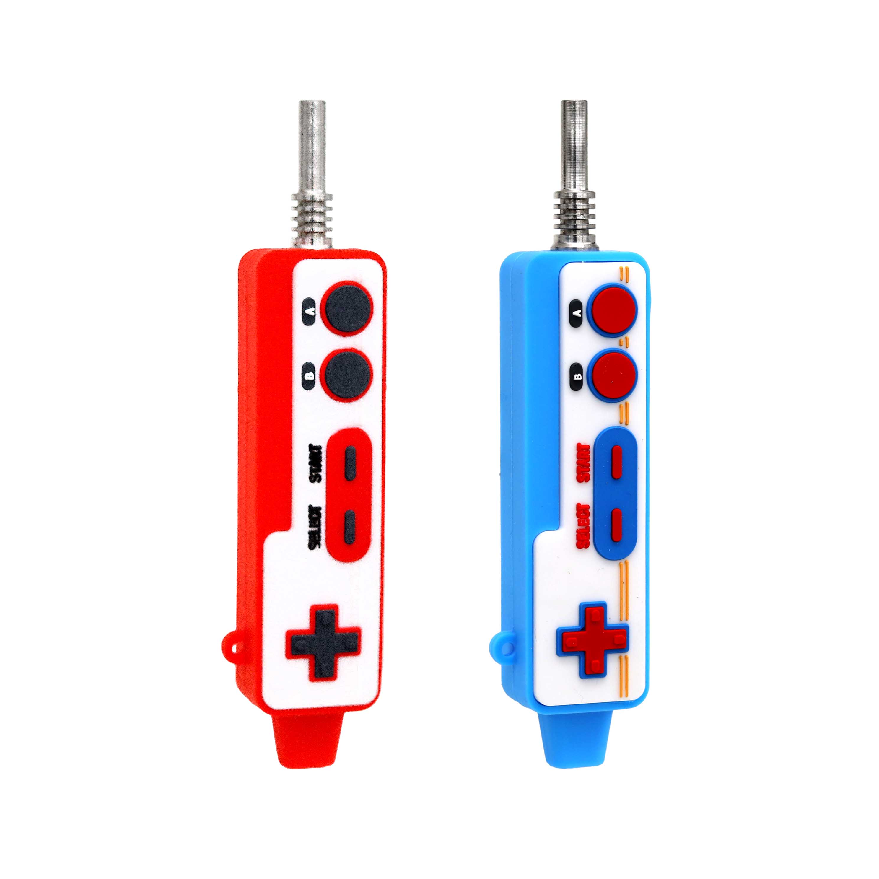Silicone Remote Control Nectar Collector with Metal Tip (SL5051) | 5 inch | Assorted Colors product image