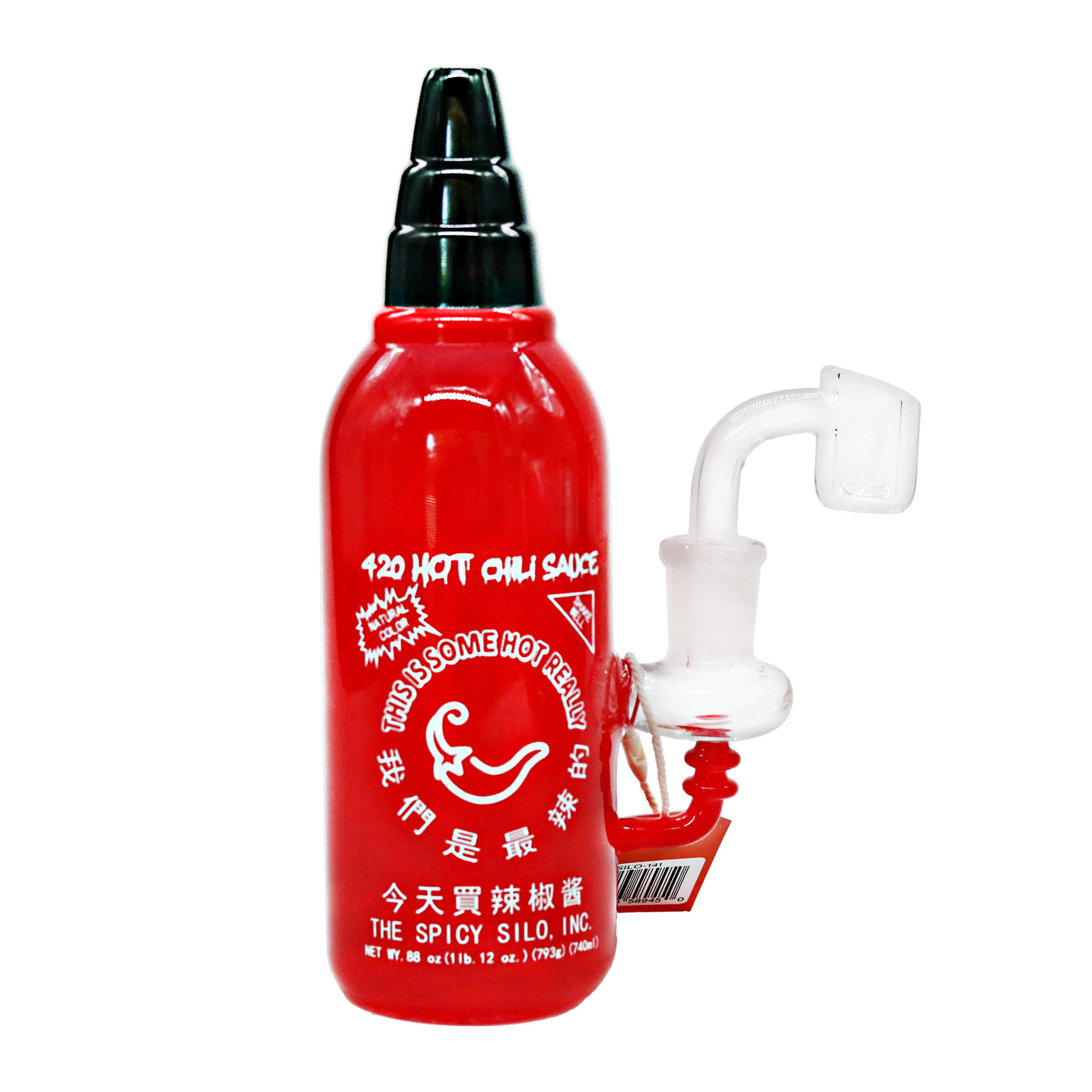 Silo Hot Chilli Sauce Waterpipe (SILO-141) | 6.5 inches product image