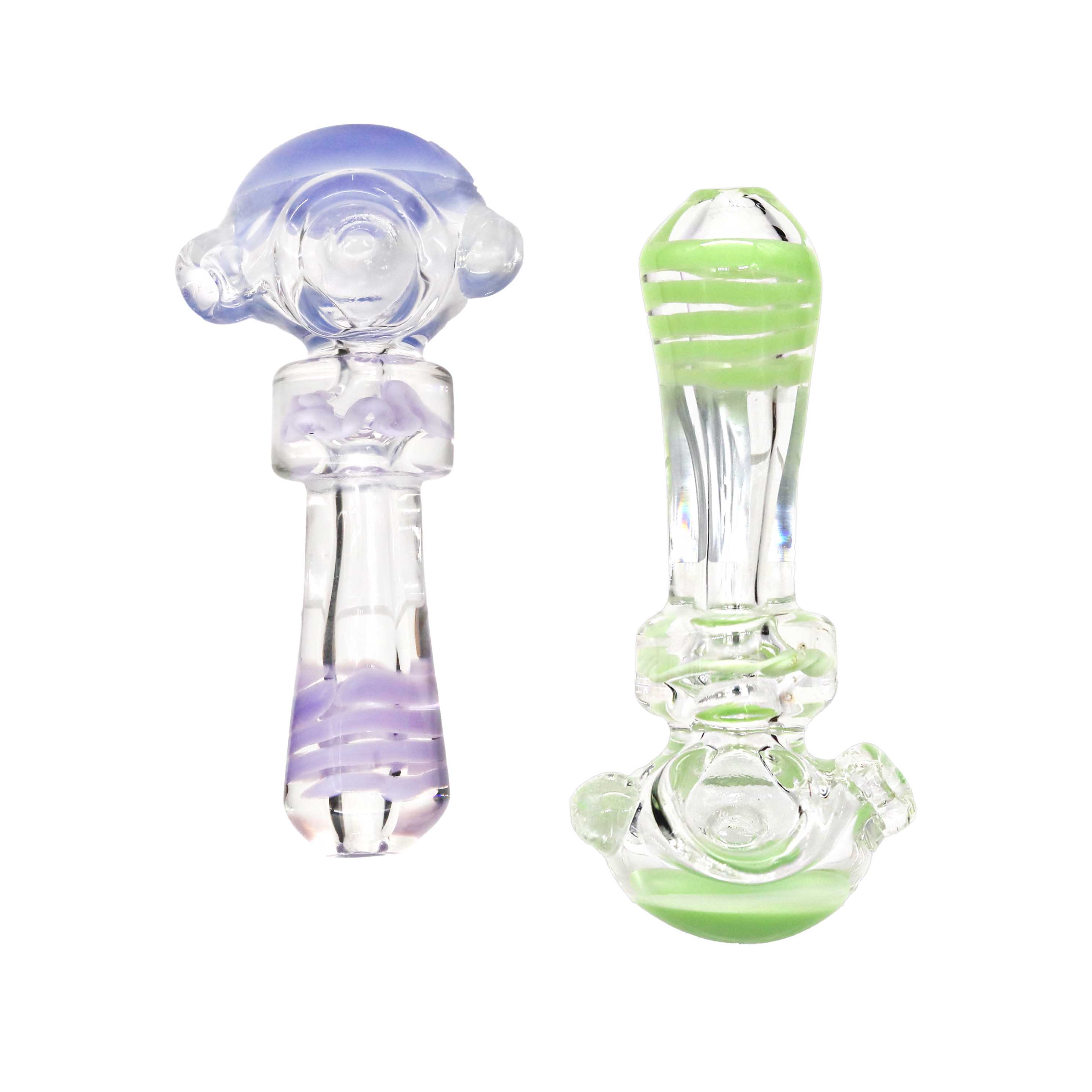 Slyme Top Dotted Middle And Base Handpipe | 4 inch | Assorted Colors product image