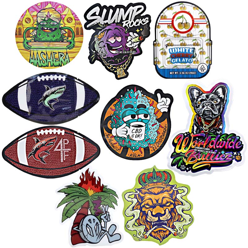 Smell Proof Mylar Bags-Die Cut  | 3.5 grams | 50 Count | Assorted Designs - image 1 of 2