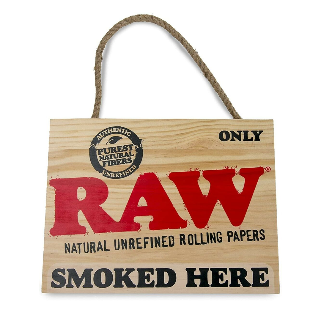 RAW 'Smoked Here' Wooden Sign | X-Large product image