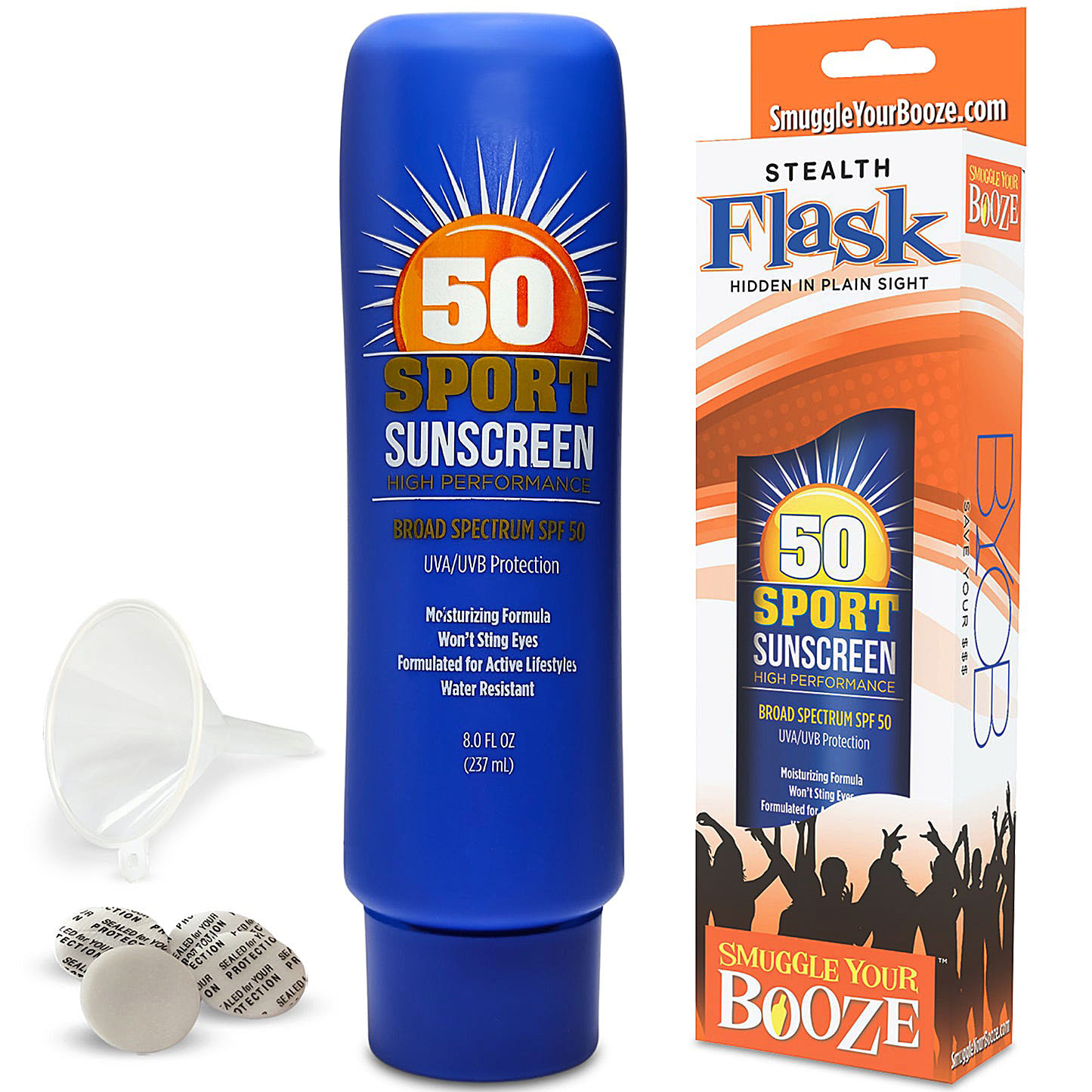 Smuggle Your Boost Stealth Flask | SPF 50 Sunscreen Flask (SYB15) | 6 Count Display product image