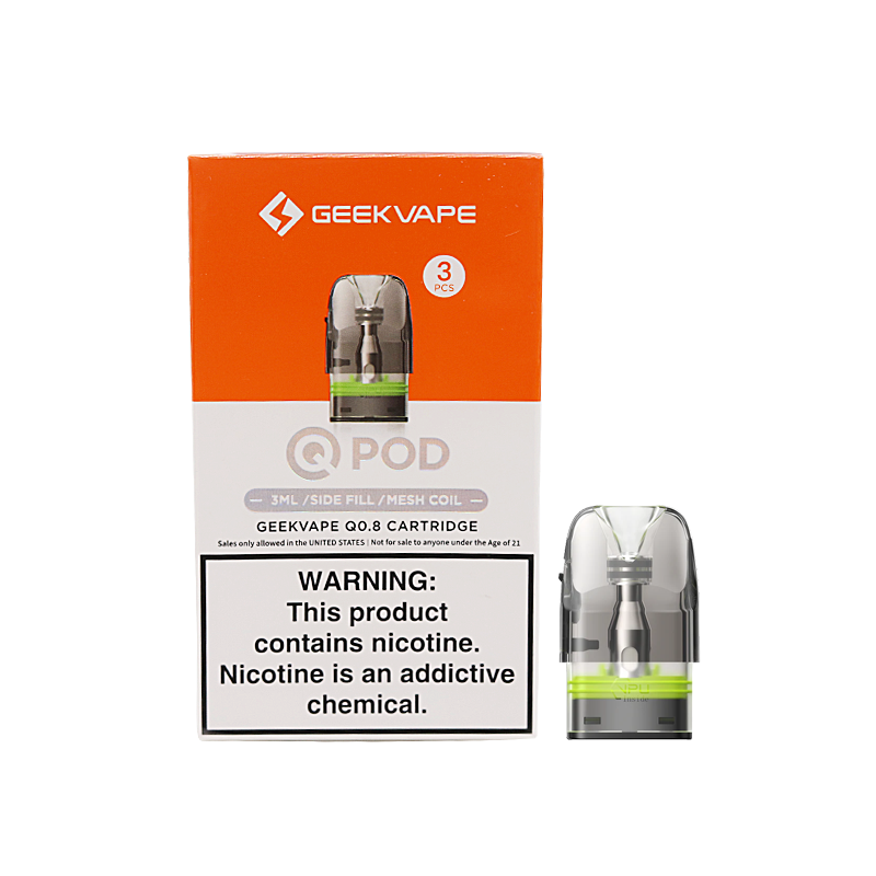 Q Replacement Pods By Geekvape | 3 Pack | 0.8ohm product image