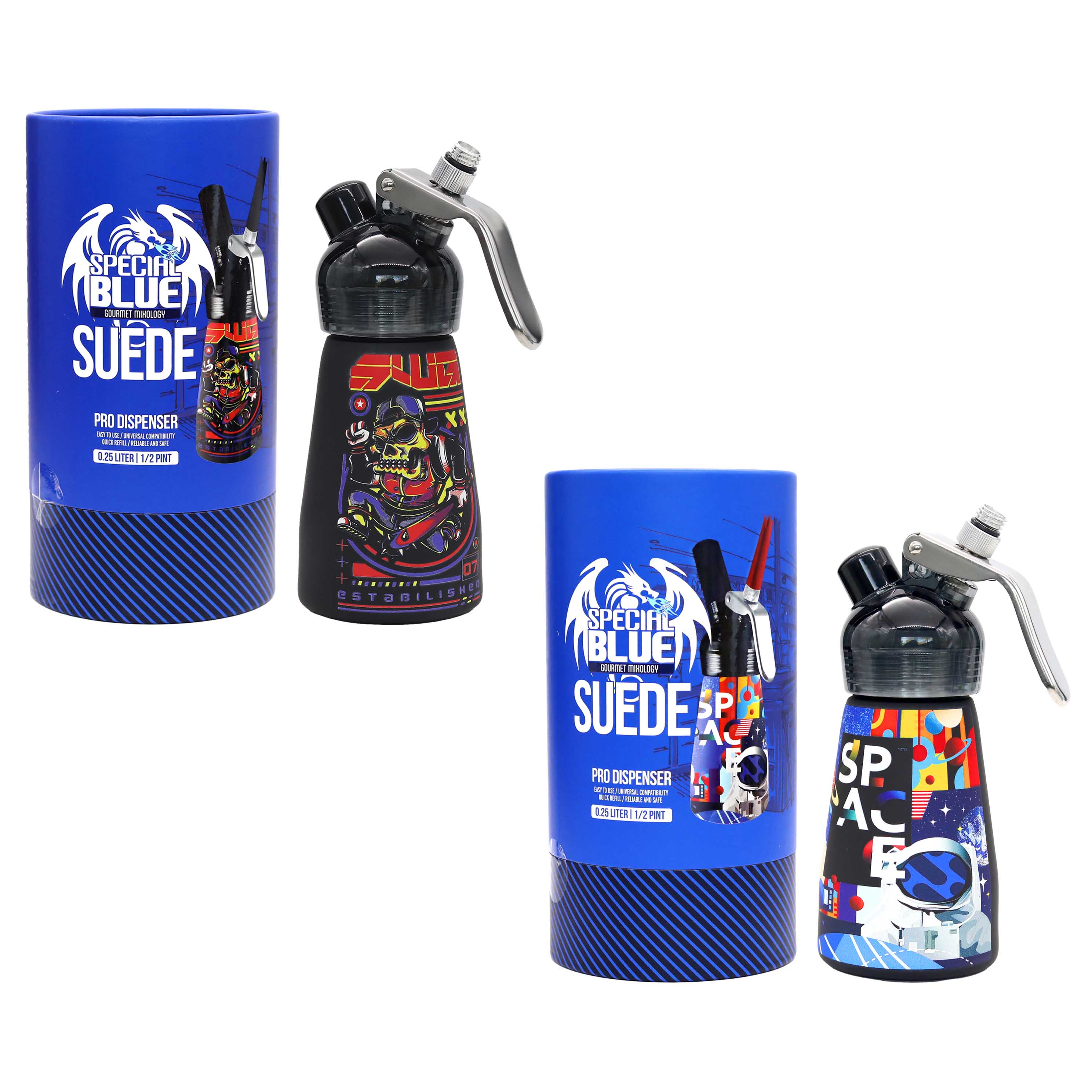 Special Blue Gourmet Mixology Dispenser | Plastic Head | 0.25 Liter (0.5 Pint) product image