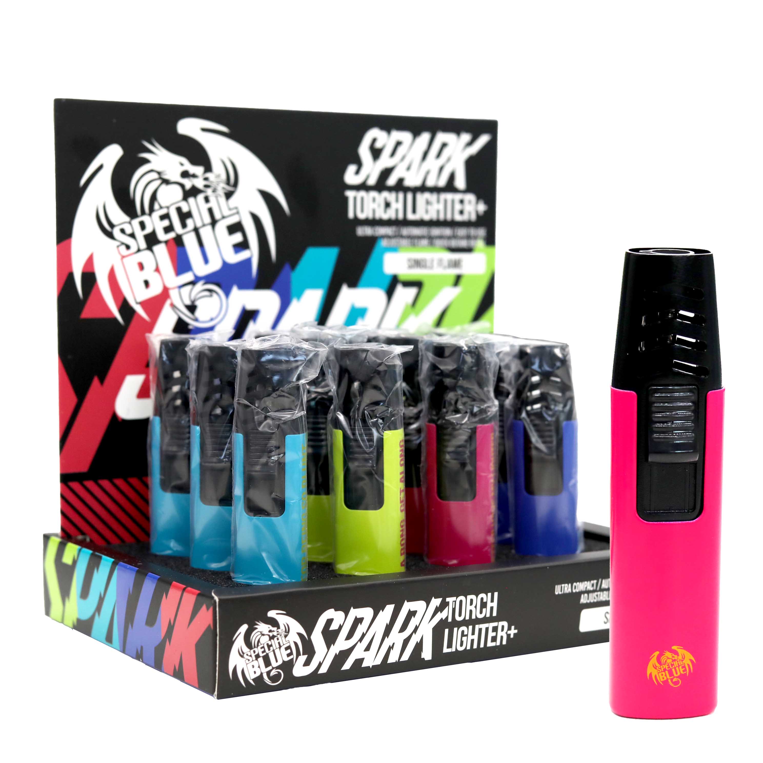 Special Blue Spark Clouds Torch Lighters (TD-112M) | 12 Count Display product image