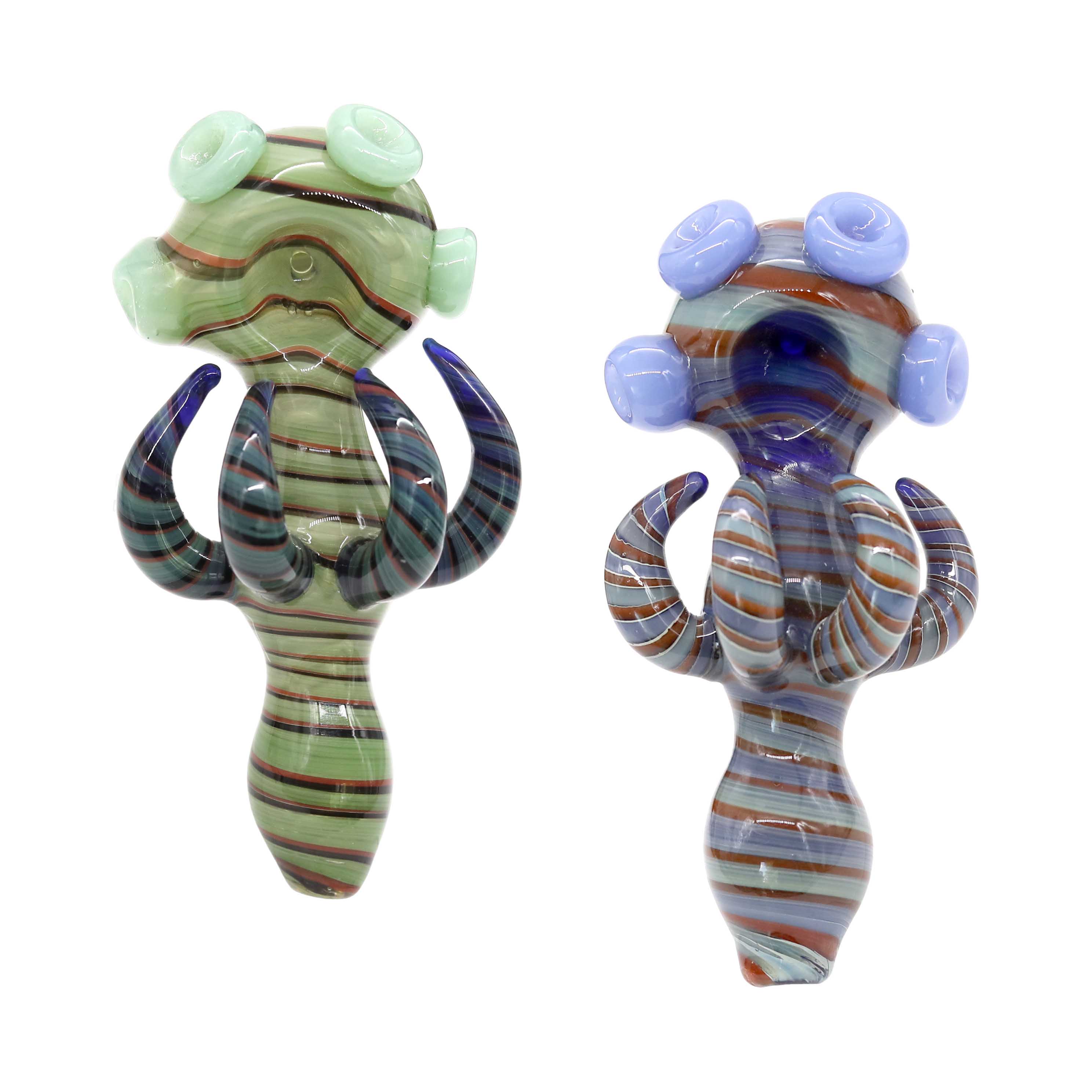 Swirl Design Body with Swirl Tentacles Handpipe | 5 inch | Assorted Colors product image