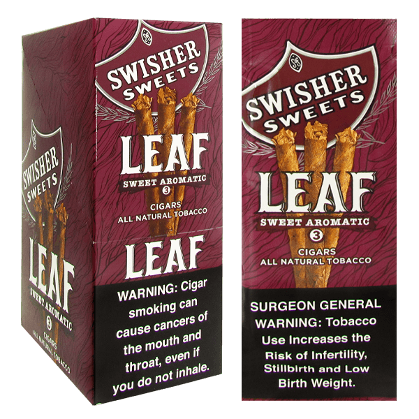 Swisher Sweets Natural Leaf ($1.79) | 3 Pack | 10 Count Display | Aromatic product image
