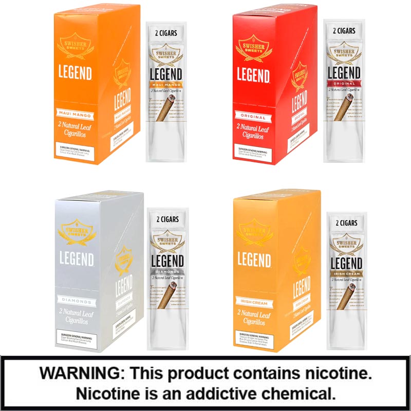 Swisher Sweets Legend Leaf Cigar Rolls (2 For $1.49) | 2 Pack | 15 Count Display product image