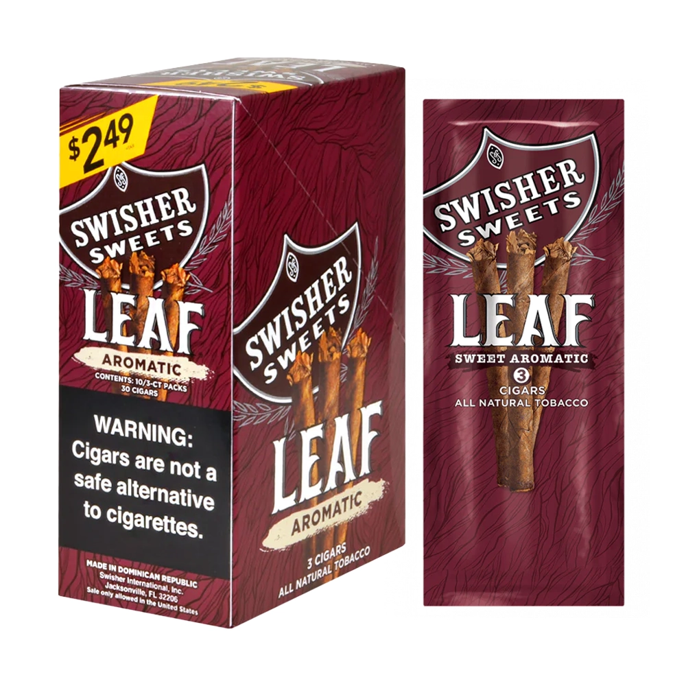 Swisher Sweets Leaf Cigar Rolls (3 For $2.49) | 3 Pack | 10 Count Display product image