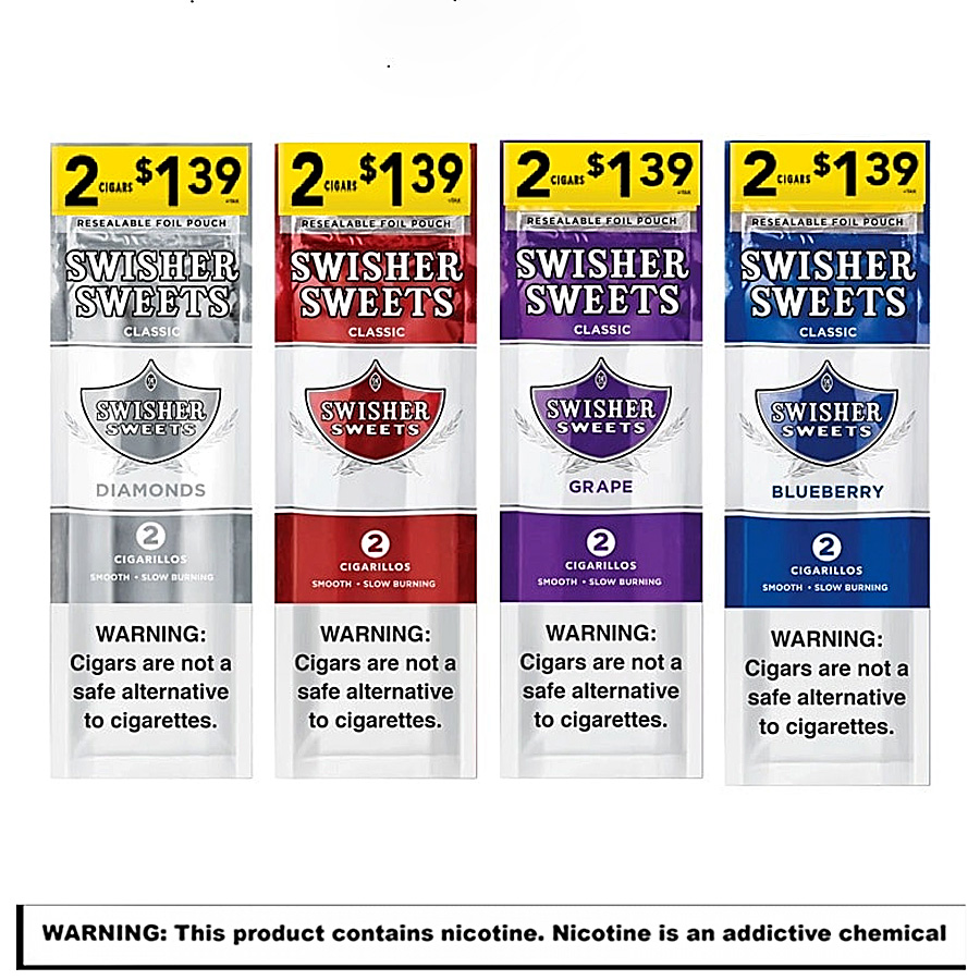 Swisher Sweets Rolled Cigars (2 For $1.39) | 2 Pack | 30 Count Display product image