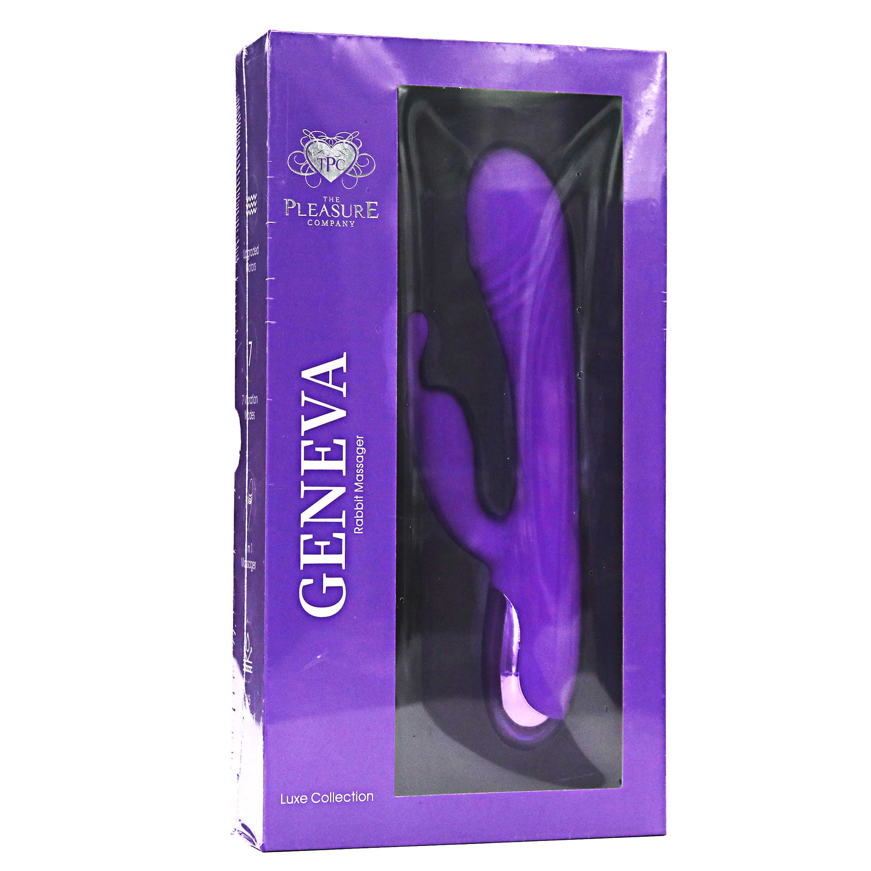 TPC GENEVA Liquid Silicone Rabbit Vibrator | 8 inch product image