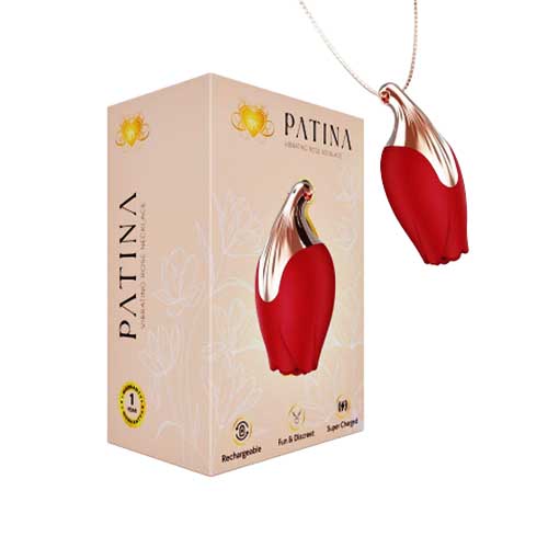 TPC PATINA Vibrating Rose Necklace | Red product image