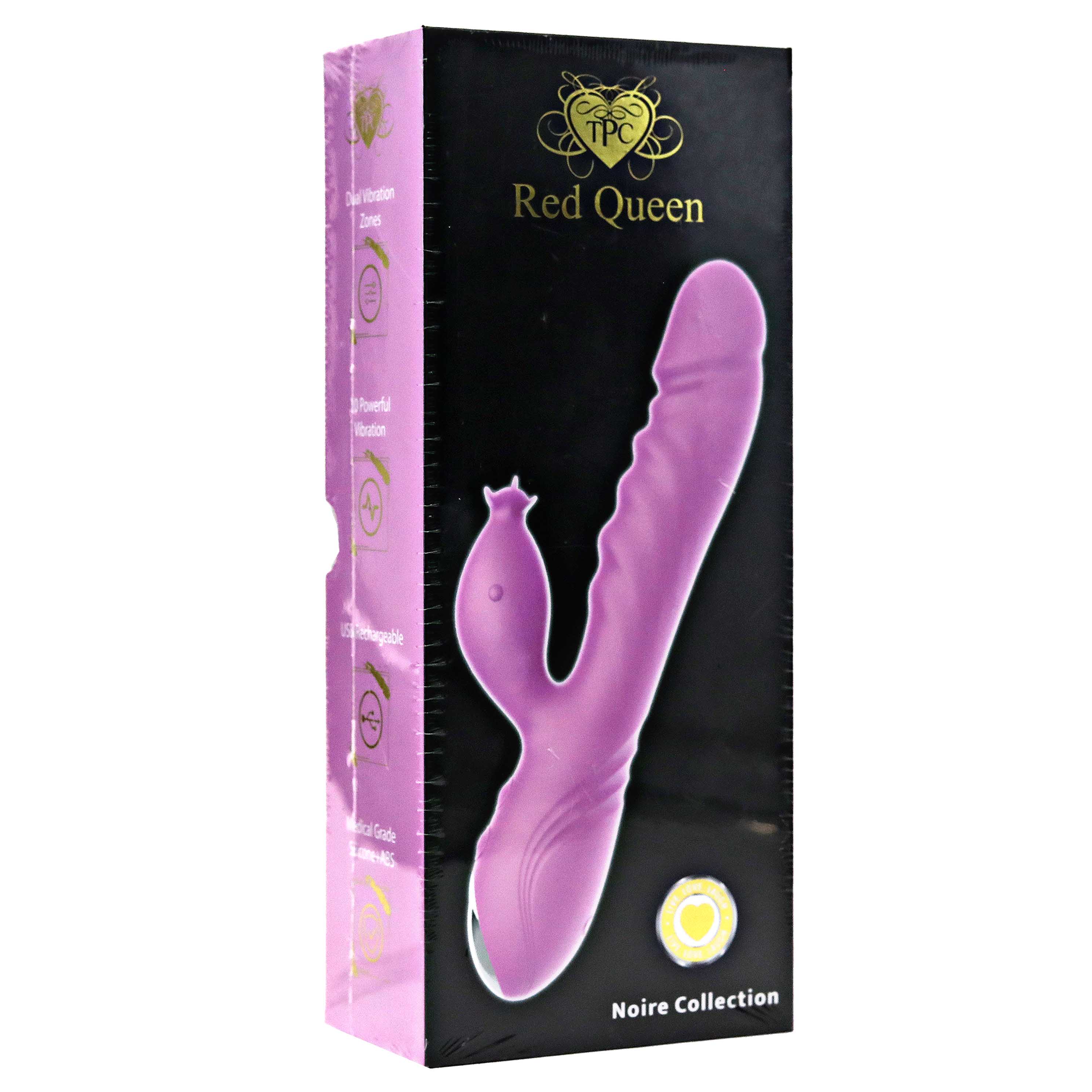 TPC RED QUEEN Premium Rabbit Vibrator | 8 inch product image